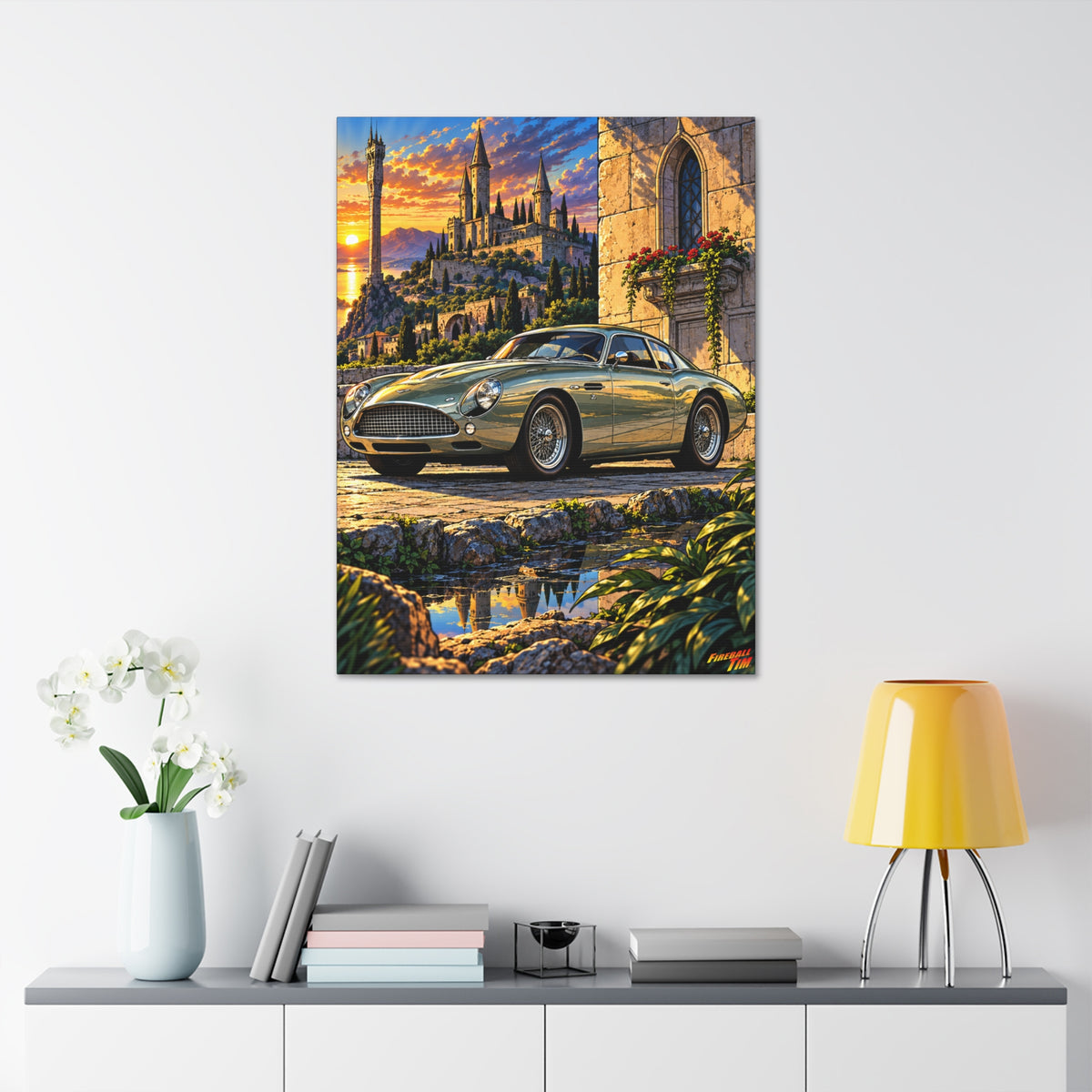 ASTON MARTIN ZAGATO Fireball MasterConcept Stretched Canvas Wall Art Print (1.5" Depth)