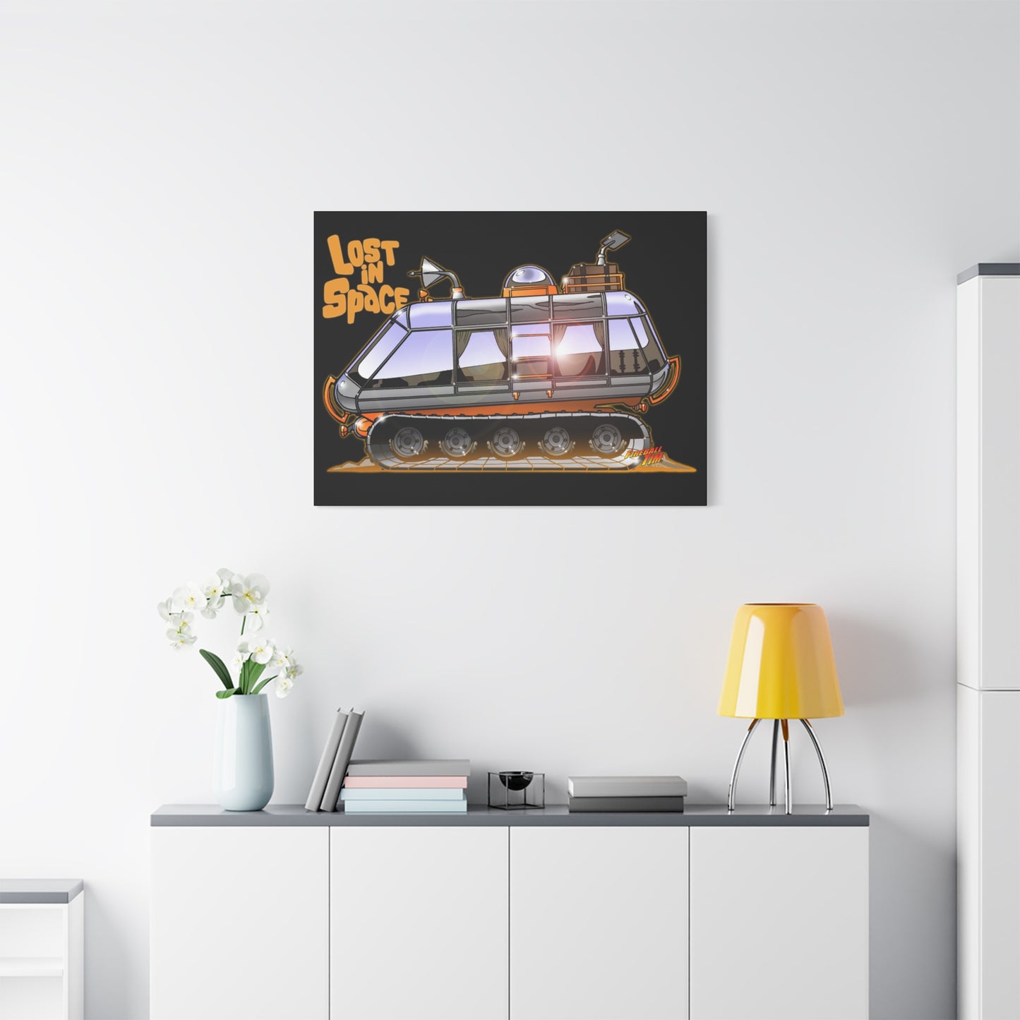 LOST in SPACE Classic TV Chariot Canva Art Wall Print