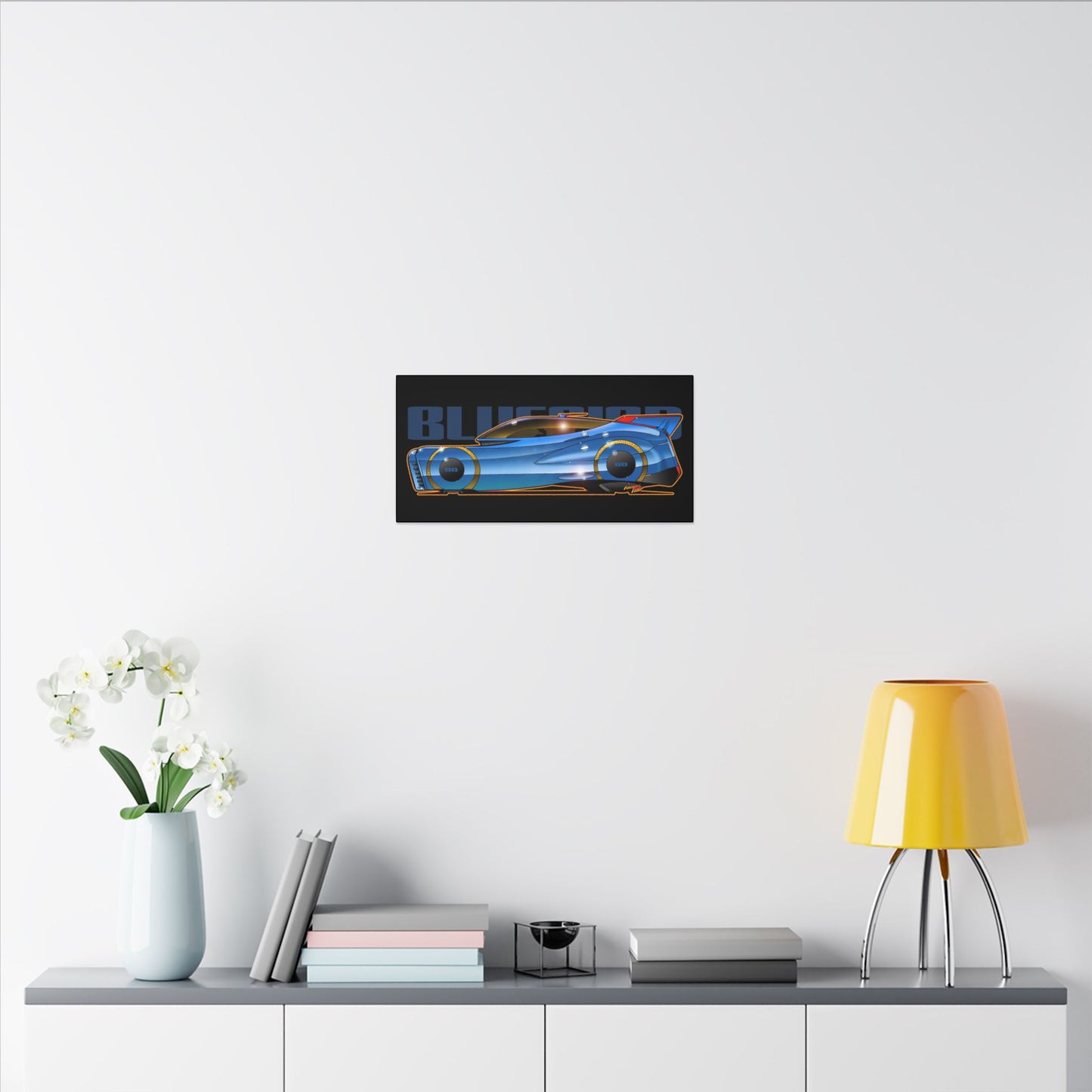 BLUEBIRD FIREBALL CONCEPT Canvas Art Print - 11x14