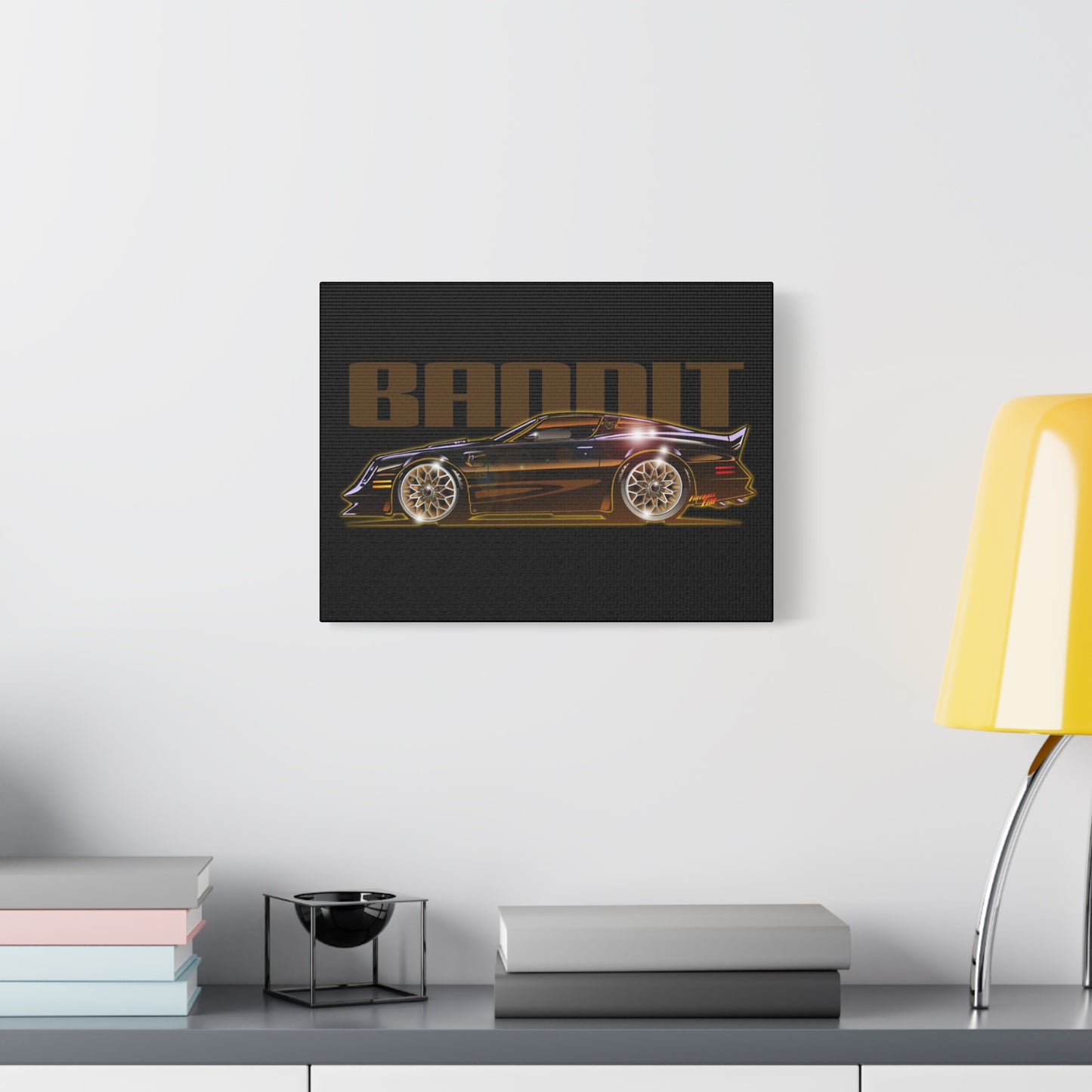 SMOKEY AND THE BANDIT Pontiac Trans Am Fireball Art Canvas Print - Sizes