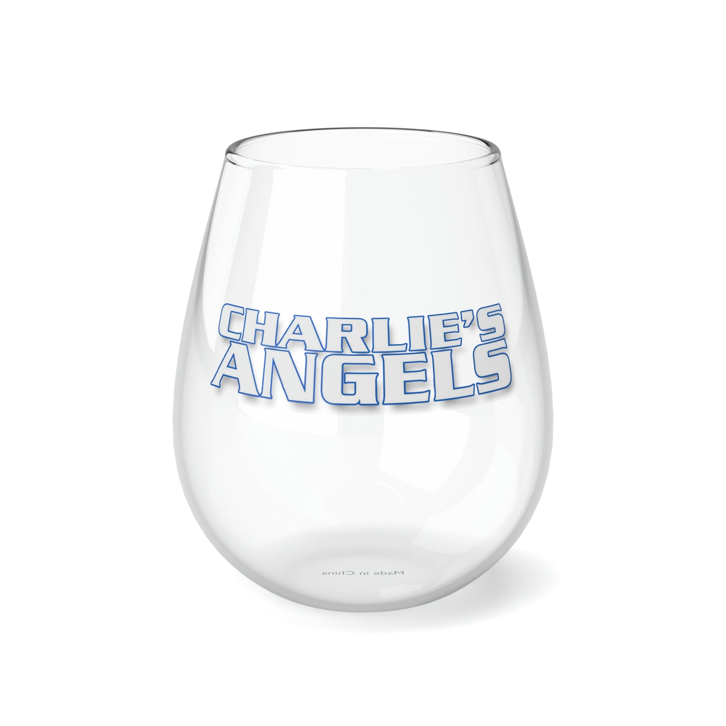 CHARLIES ANGELS TV Show Wine Glass 12oz