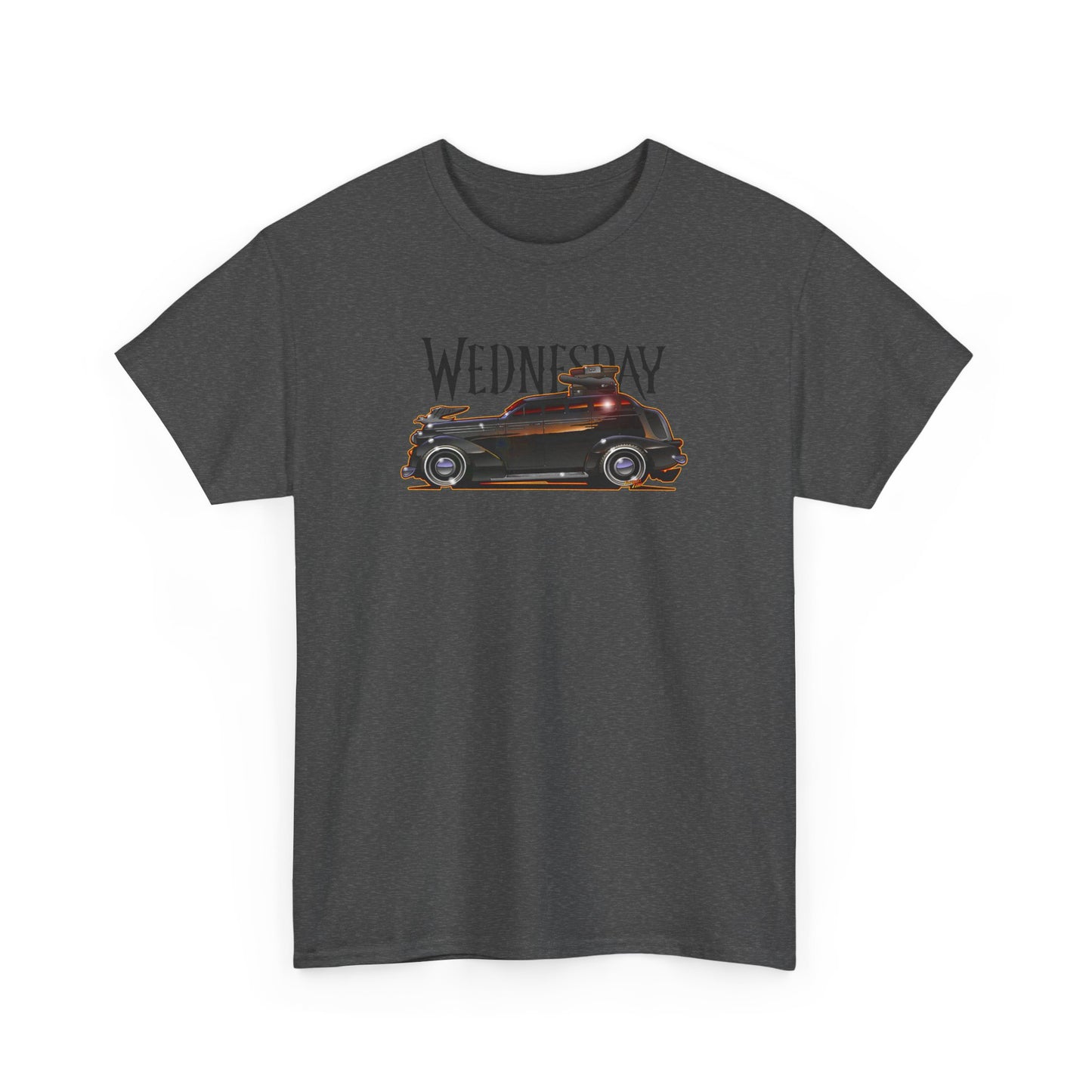 WEDNESDAY TV SHOW PONTIAC LIMO Heavy Cotton Tee Shirt - Multiple Colors