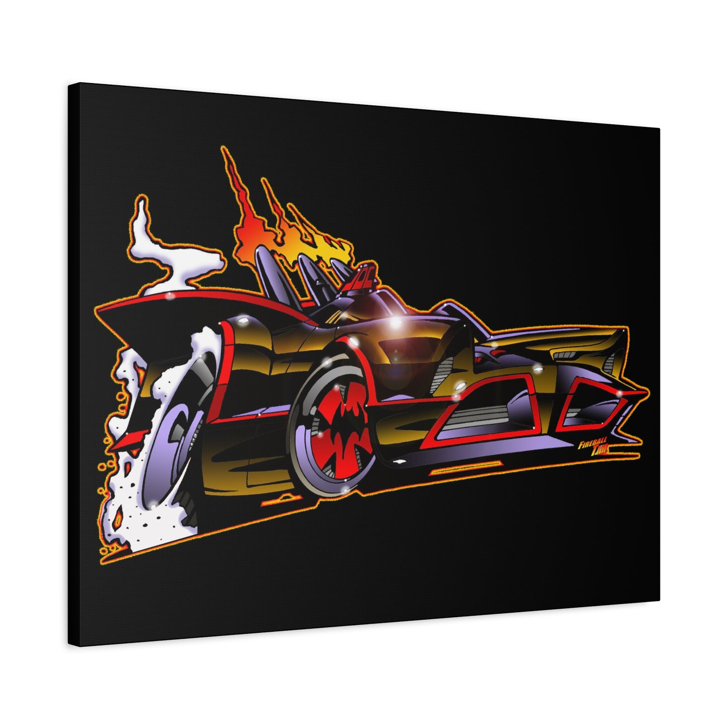 BATMOBILE 1966 BATMAN BAT66 Collectible TV Car Canvas Wall Art