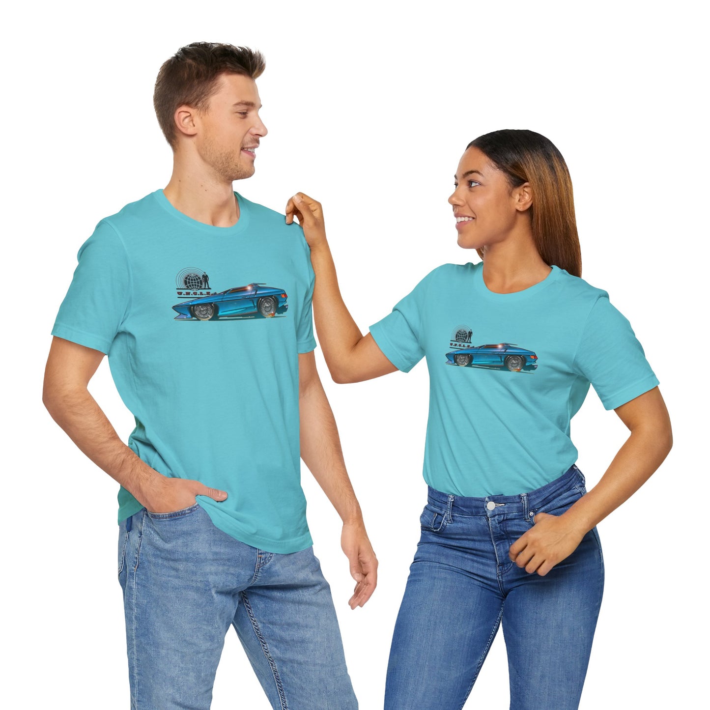 THE MAN FROM UNCLE Piranha TV Car Fireball Jersey Short Sleeve Tee Shirt - Multiple Colors