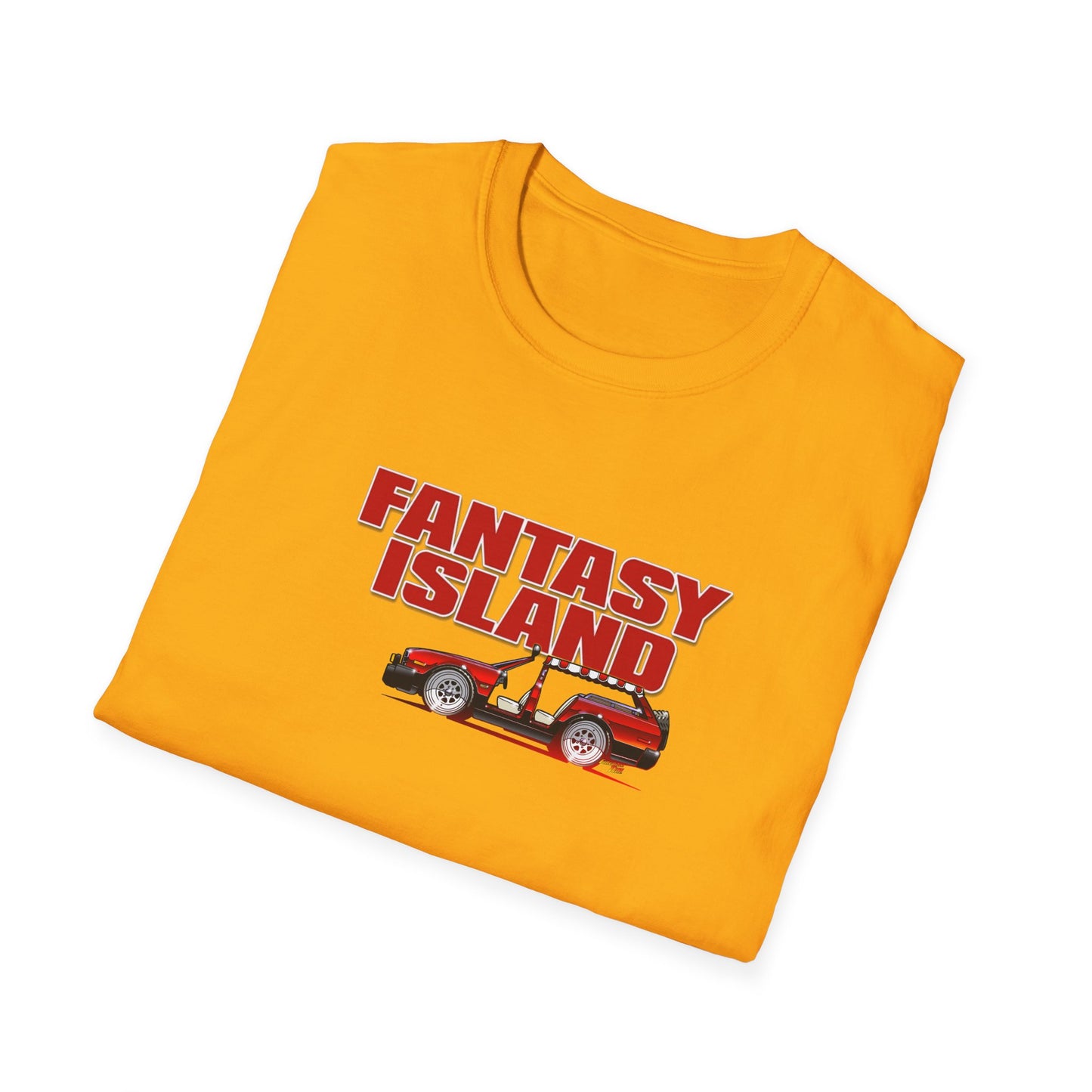 FANTASY ISLAND TV Show Plymouth Concept Art Softstyle T-Shirt - 11 Colors
