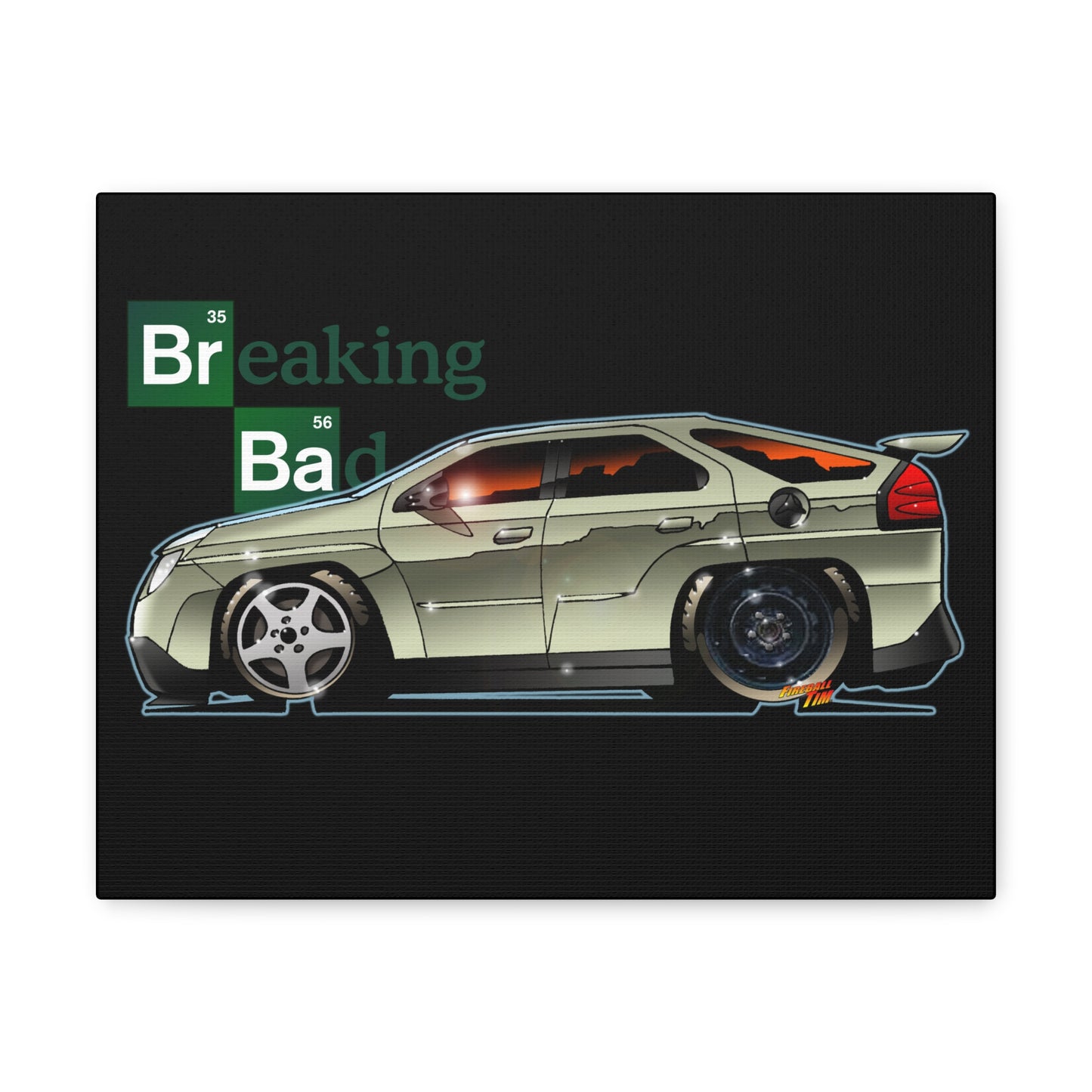 BREAKING BAD Pontiac Aztek Canvas Wall Art Print 11x14