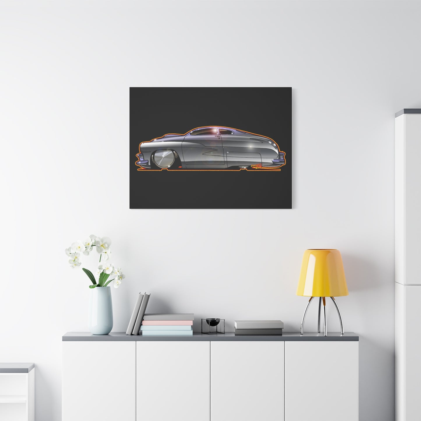 COBRA MERCURY Sylvester Stallone Collectible Fireball Art Canvas Print