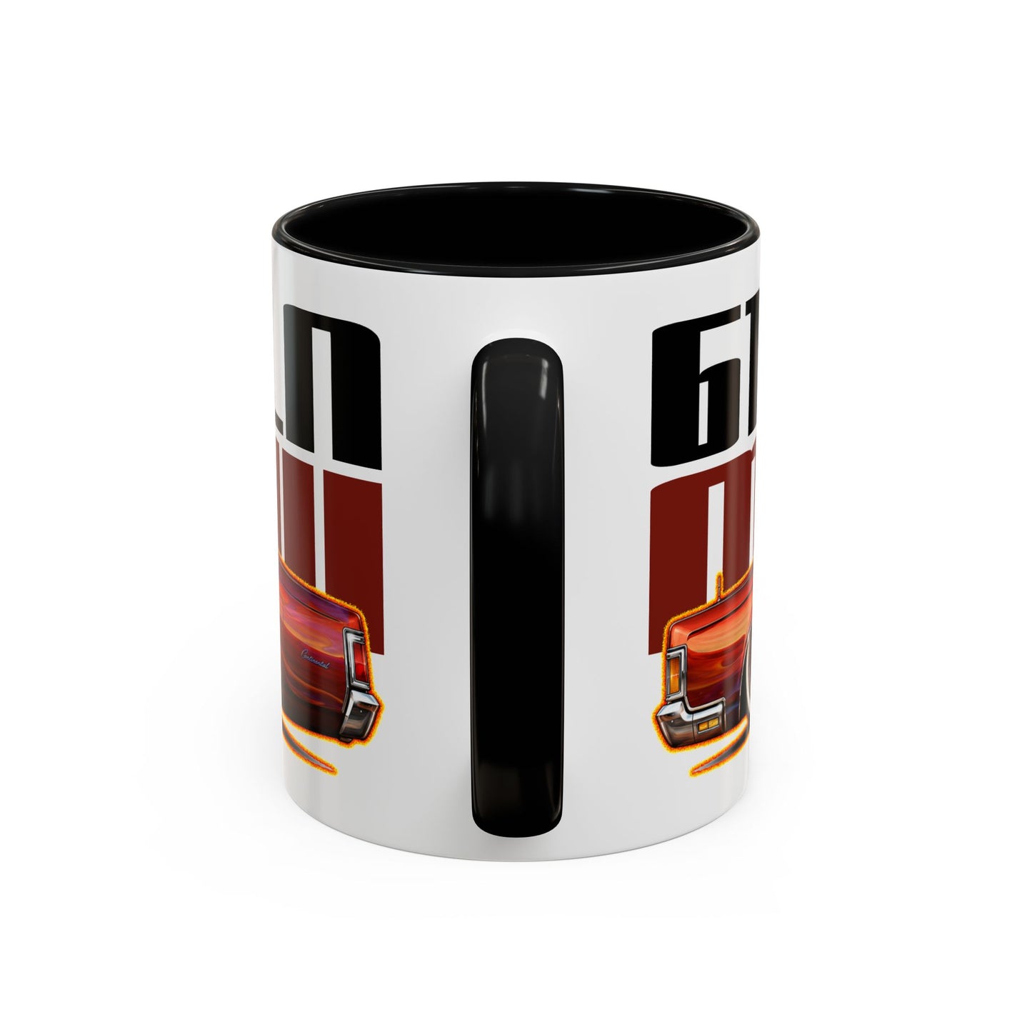 LINCOLN CONTINENTAL Mark III Custom 1961 Collectible Fireball Art Coffee Mug - 2 Sizes