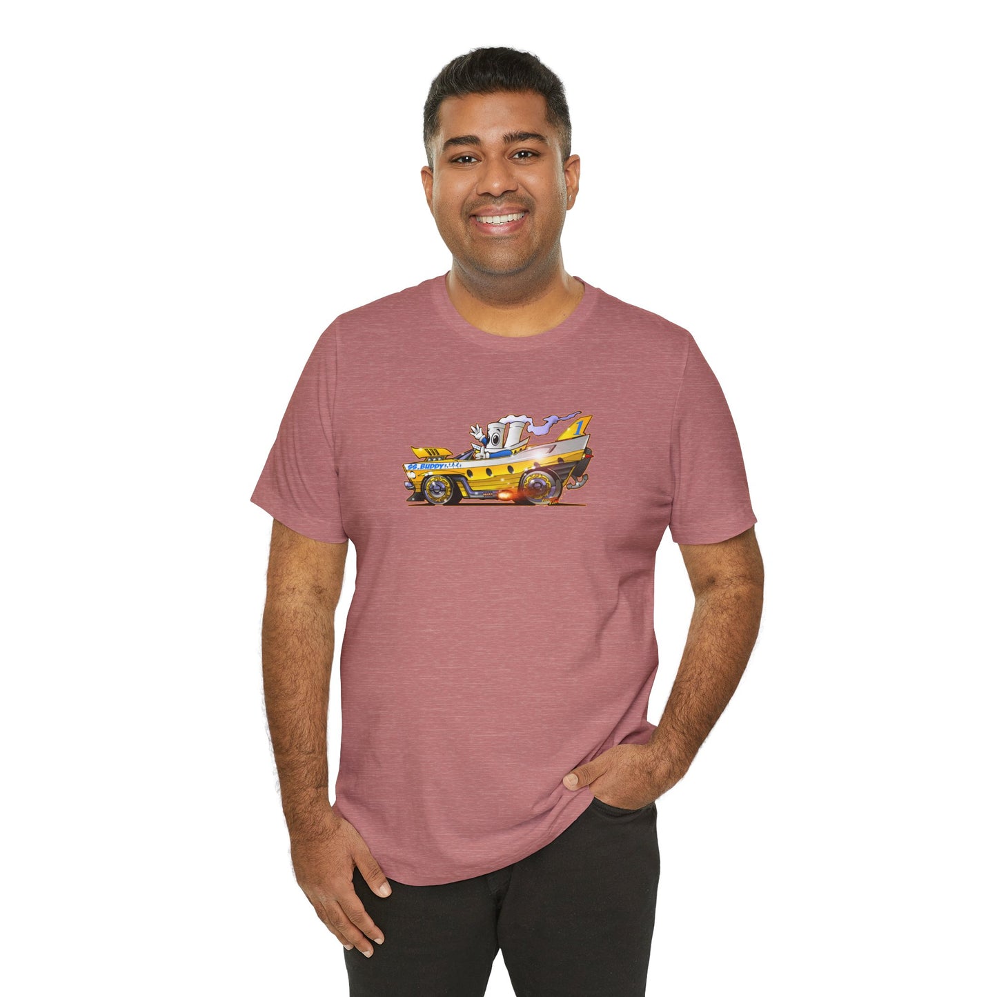 BUDDY CRUISE BUDDYMOBILE Custom Car Art Short Sleeve Tee in 17 Colors