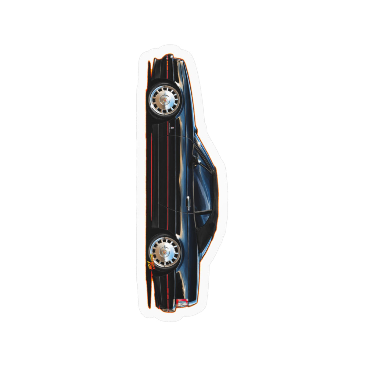 CADILLAC ALLANTE Collectible Fireball Art Stickers in 4 Sizes