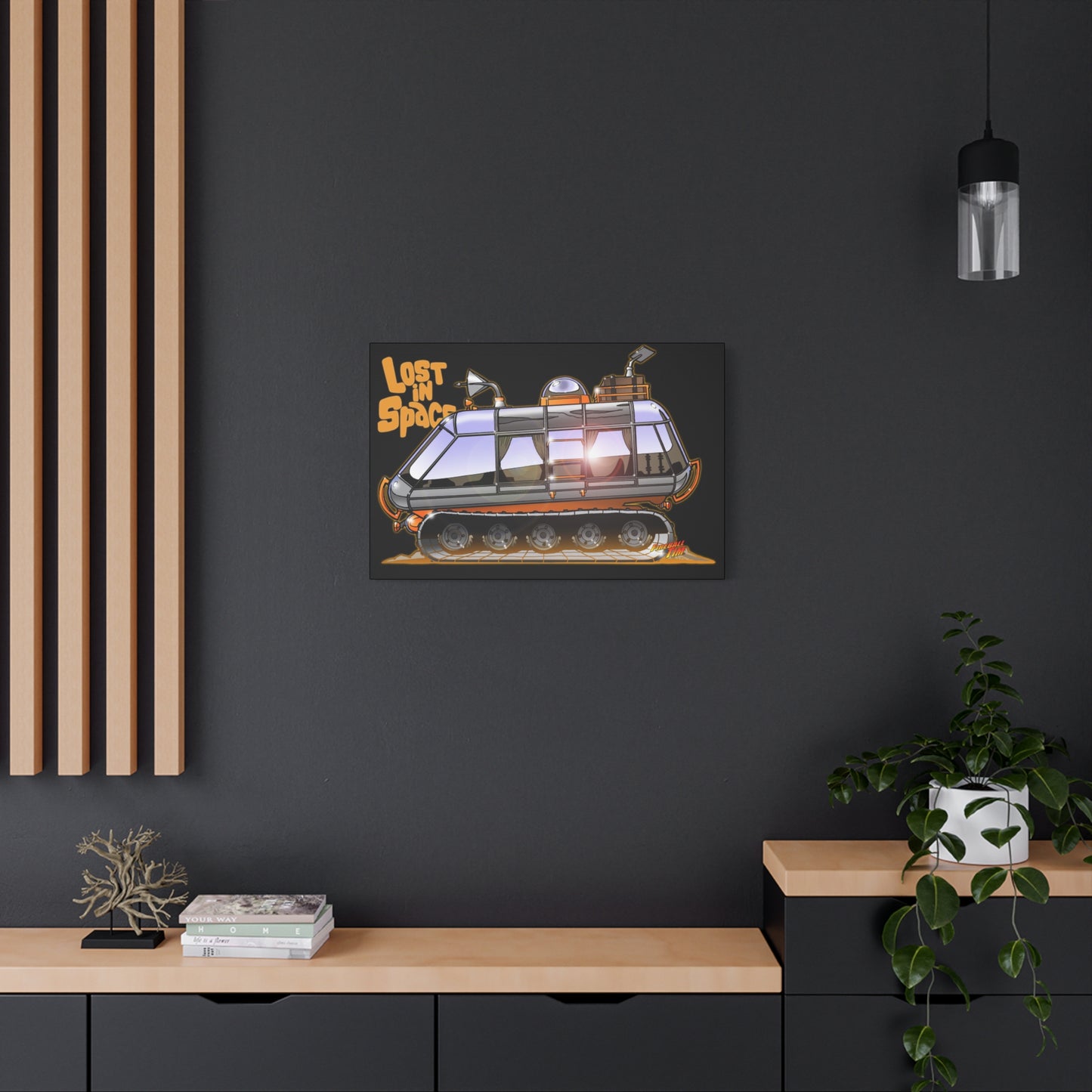 LOST in SPACE Classic TV Chariot Canva Art Wall Print
