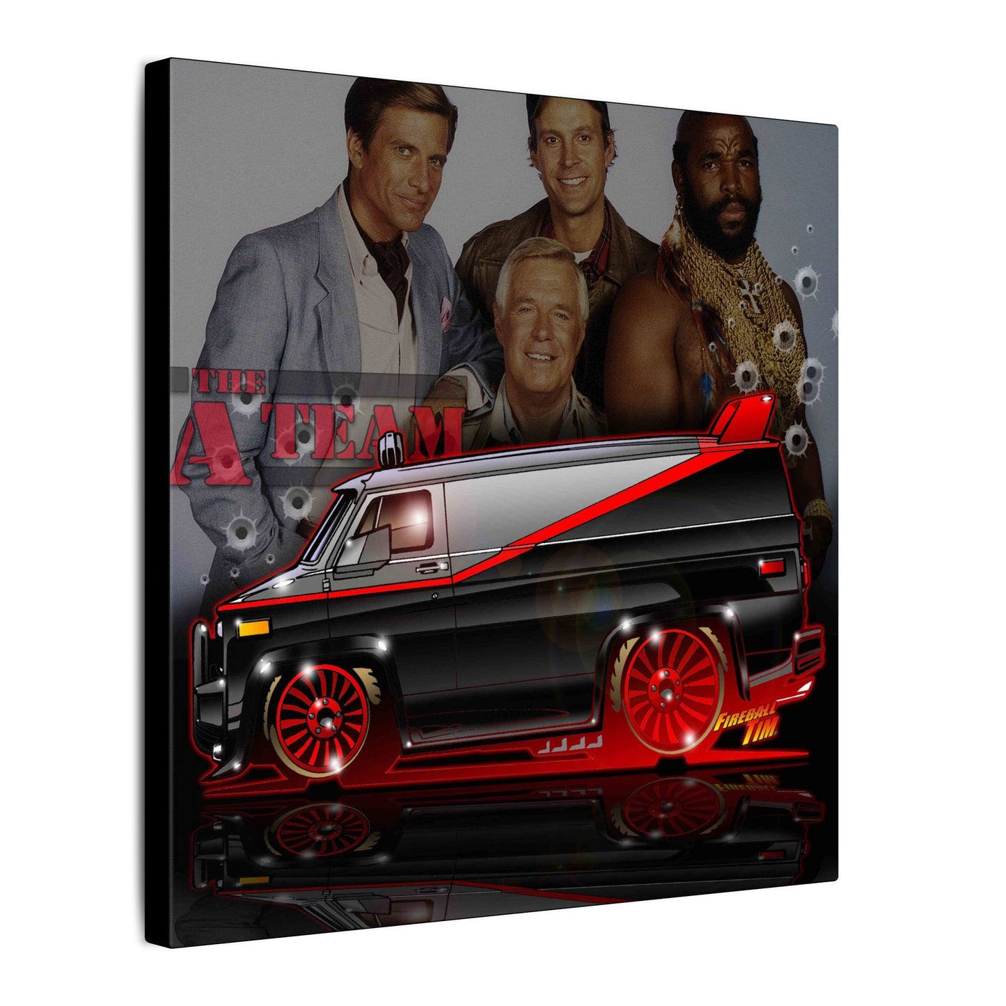 ATEAM VAN TV Show Car Canvas Art Print - 2 Sizes