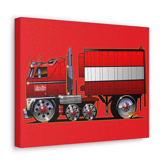 BJ AND THE BEAR TV Show Semi Truck Concept Art Canvas Print 11x14