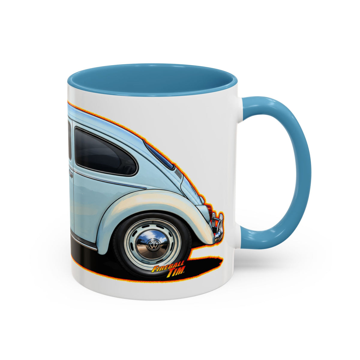 CLASSIC VOLKSWAGEN VW Bug Collectible Fireball Art Coffee Mug - 2 Sizes