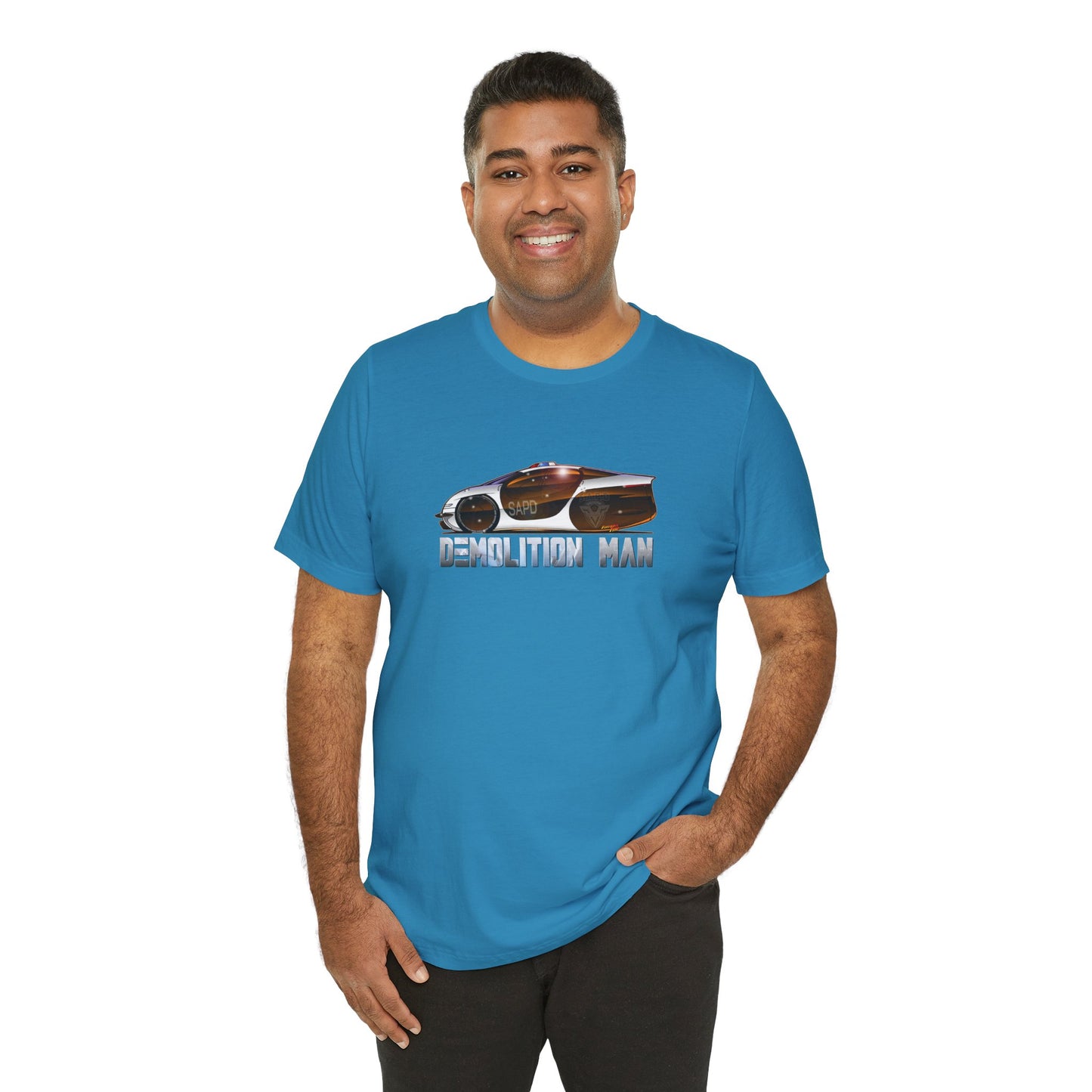 DEMOLITION MAN 2032 Police Cruiser Concept Art Short Sleeve Tee 9 Colors