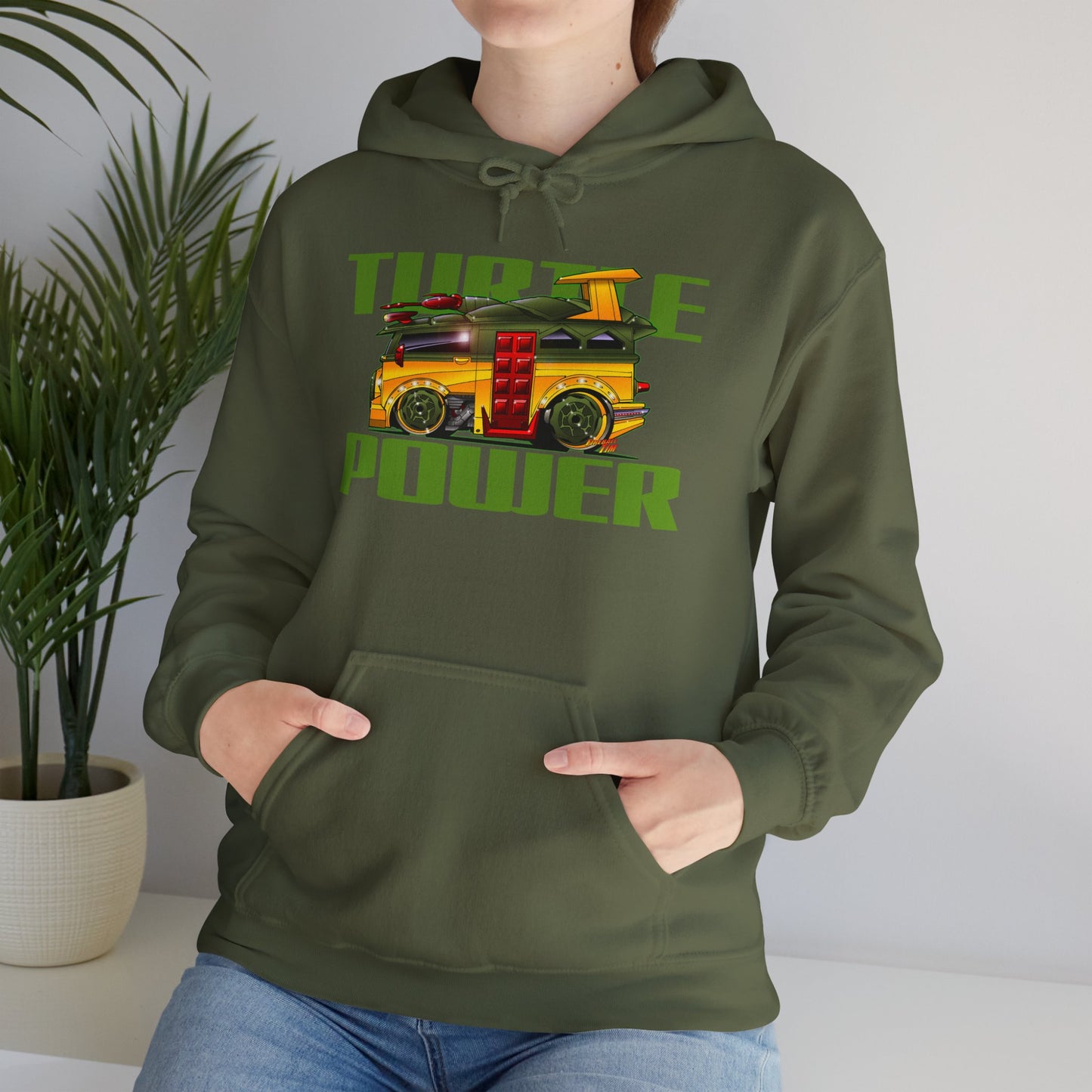 TEENAGE MUTANT NINJA TURTLE VAN Turtle Power Hooded Sweatshirt - 3 Colors