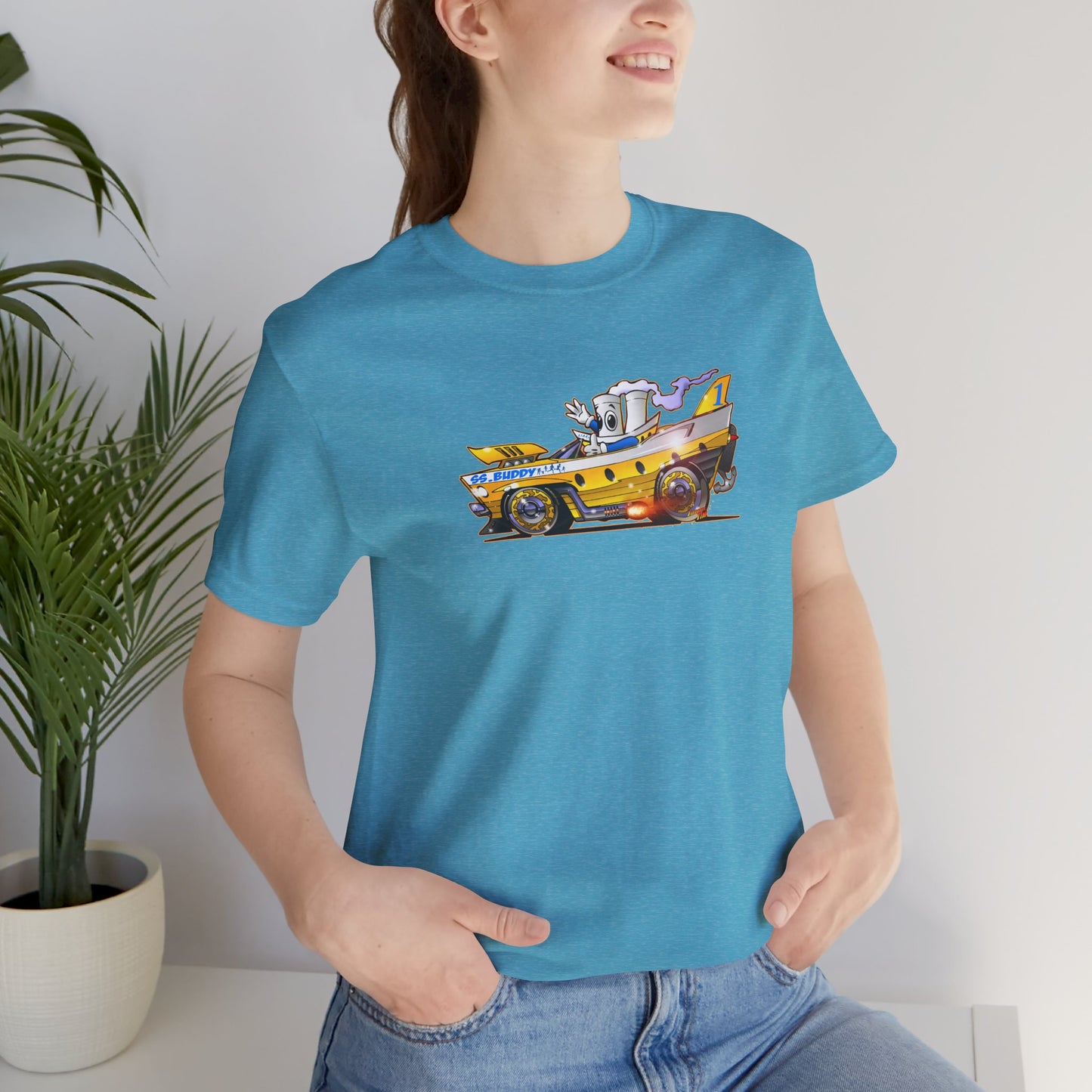 BUDDY CRUISE BUDDYMOBILE Custom Car Art Short Sleeve Tee in 17 Colors