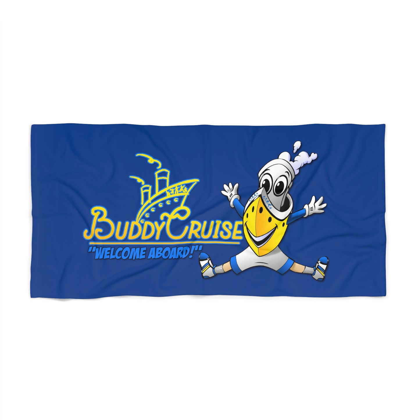 BUDDY CRUISE Blue Beach Towel 30X60