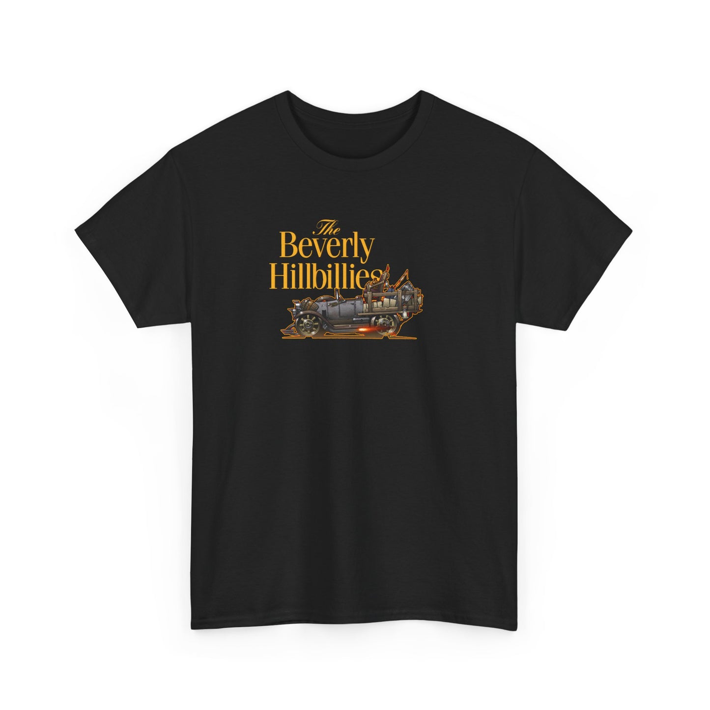 THE BEVERLY HILLBILLIES Jalopy Car Unisex Heavy Cotton Tee Shirt 12 Colors