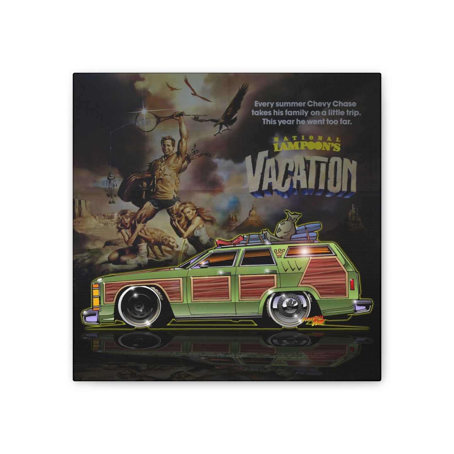NATIONAL LAMPOON'S FAMILY VACATION Truckster Station Wagon Canvas Art Print - Sizes