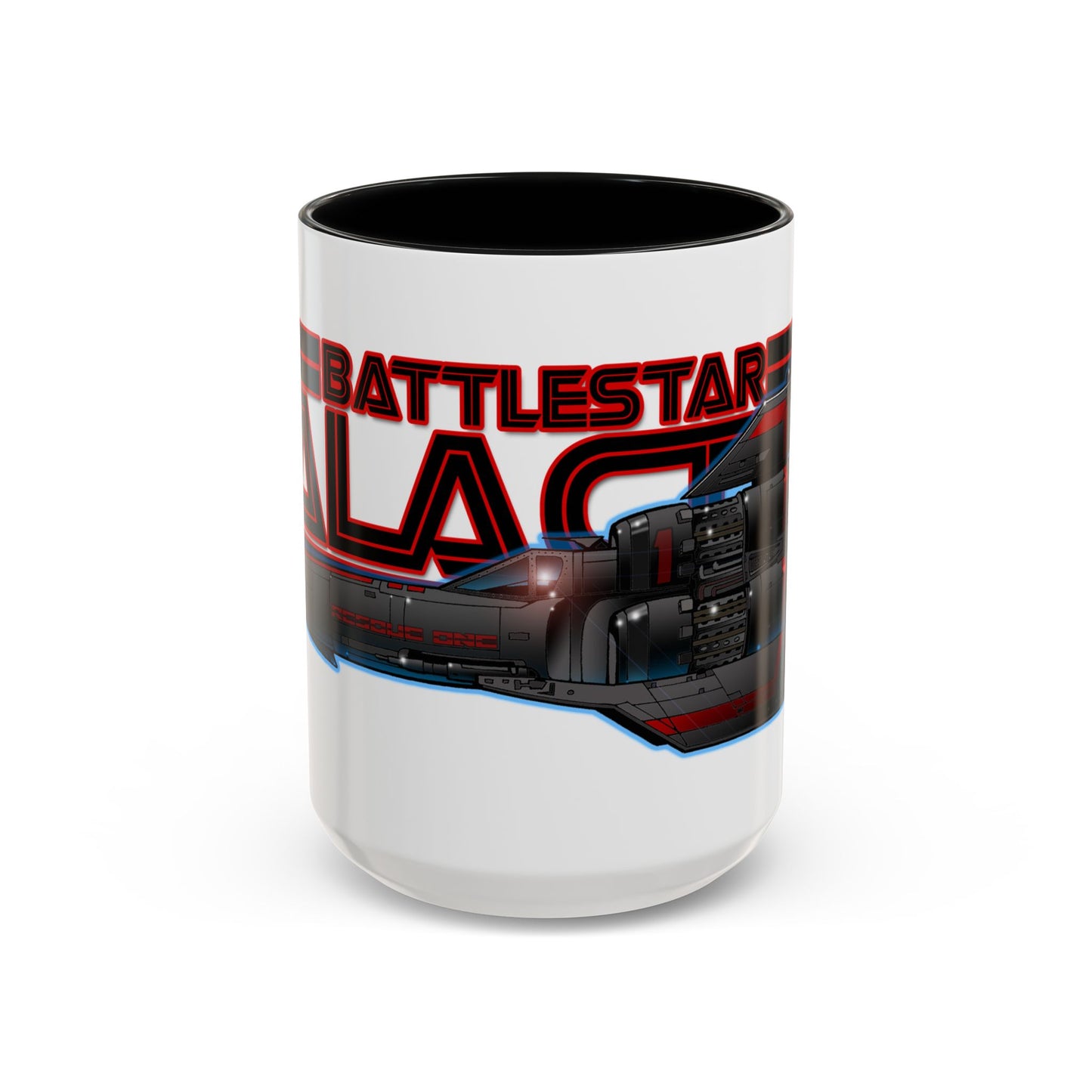 BATTLESTAR GALACTICA Colonial Viper Concept Art Logo Coffee Mug 2 Sizes