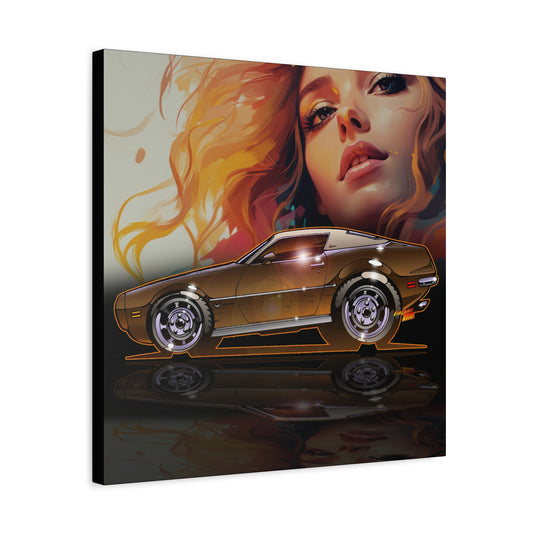 Retro Car & Glamour Art Canvas - Matte Stretched Wall Decor