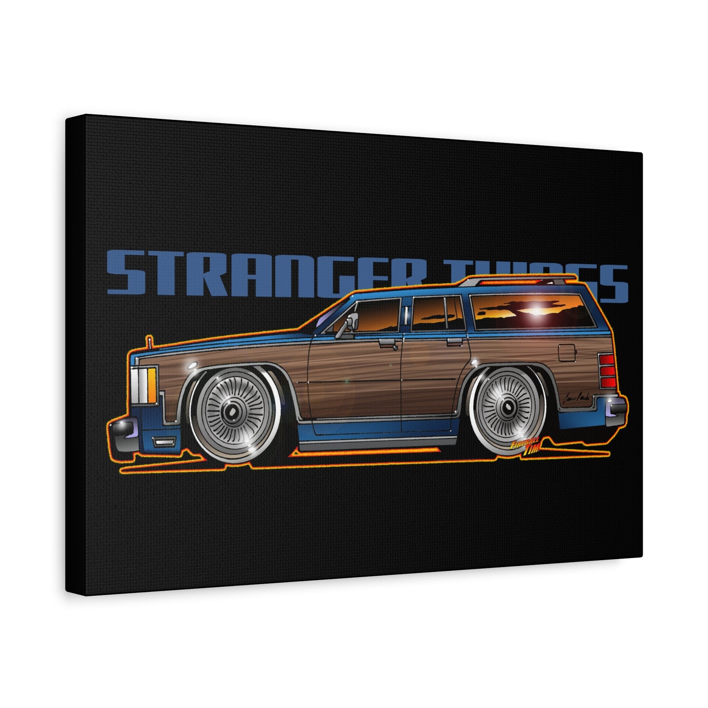 STRANGER THINGS Mercury Colony Park Wagon Collectible Canvas Art Wall Print - Multiple Sizes