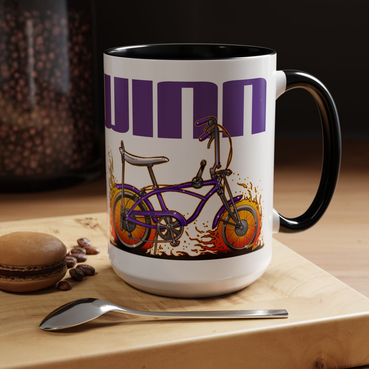 SCHWINN GRAPE CRUSH Bicycle Collectible Coffee Art Mug 2 Sizes