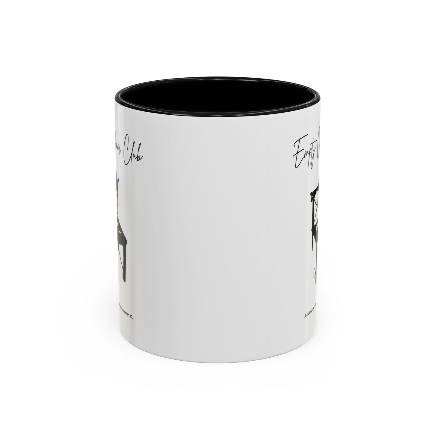 EMPTY CHAIR CLUB Accent Coffee Mug 2 Sizes 2 Colors