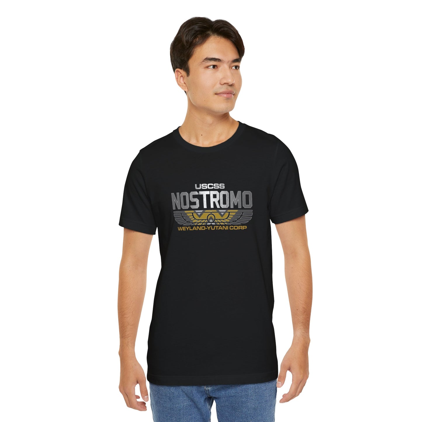 ALIEN MOVIE USCSS NOSTROMO Aliens Yutani Concept Art Short Sleeve Tee 10 Colors