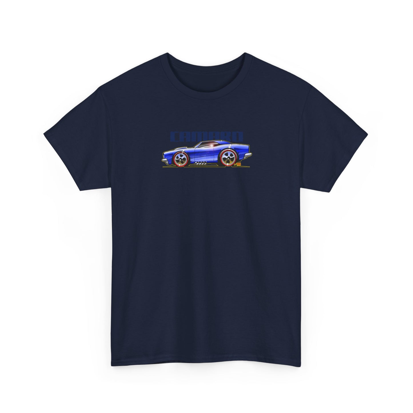 HOT WHEELS CAMARO Custom Collectible Fireball Art Heavy Cotton Tee 12 Colors