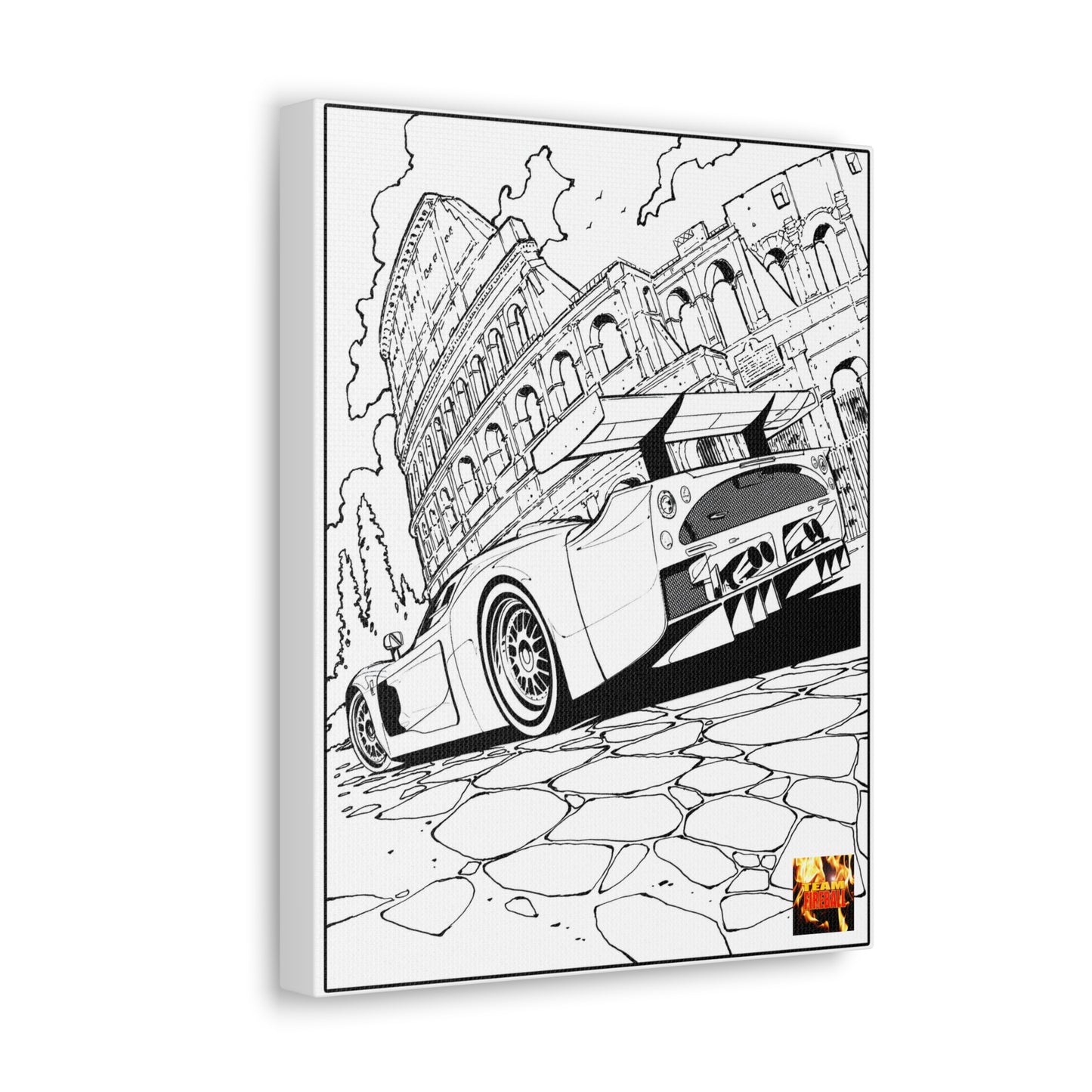 MASERATI MC12 STRADALE Frank Stephenson Concept Art Canvas Print 11x14