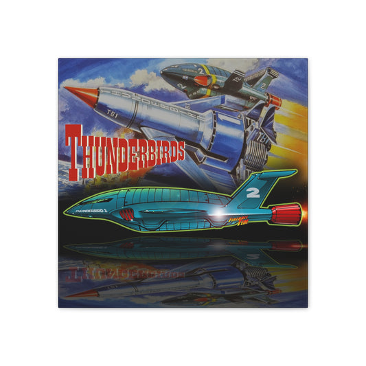 THUNDERBIRDS Thunderbird 2 Spaceship Canvas Art Print - 2 Sizes