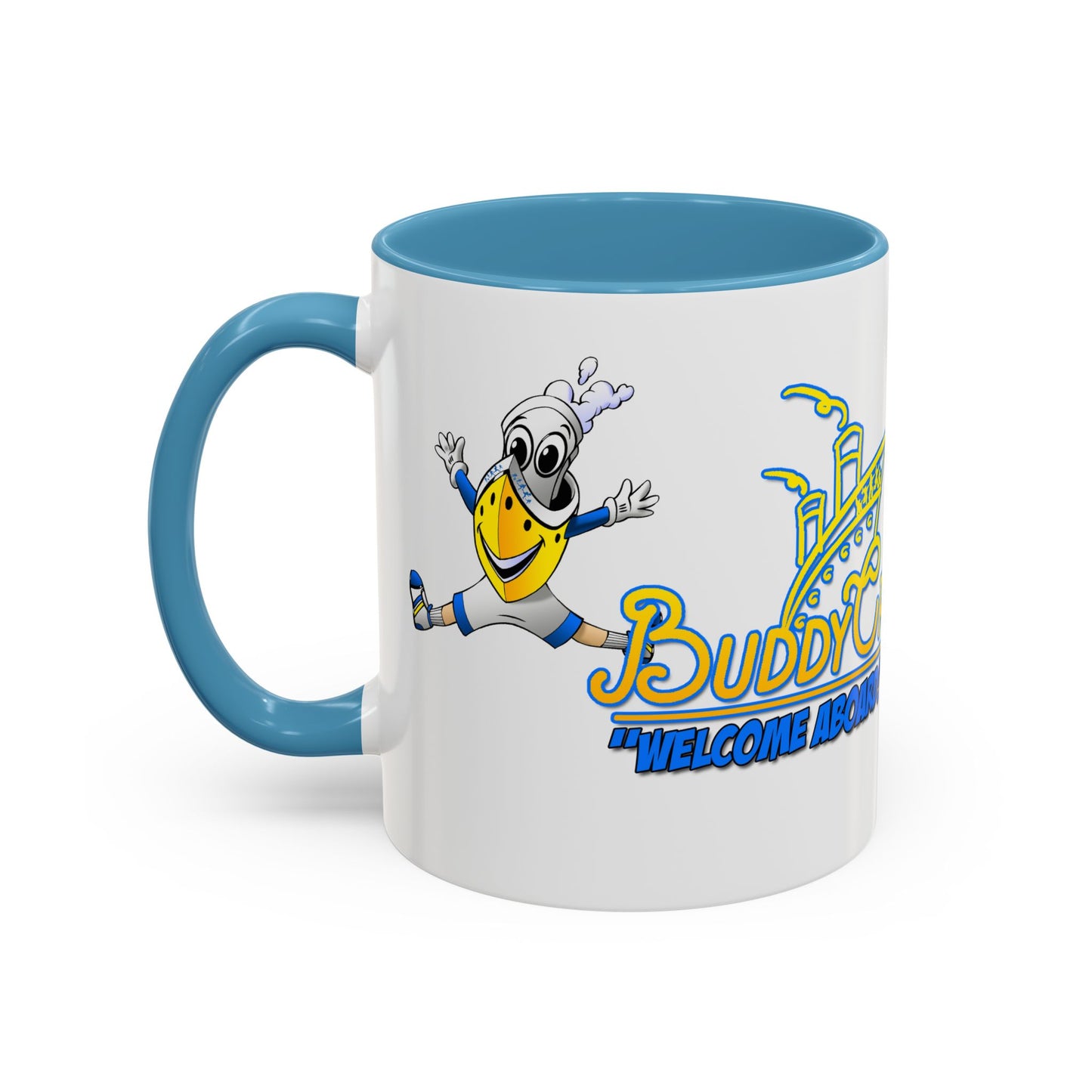 BUDDY CRUISE Mascot Jumping Coffee Mug — 11/15oz Multiple Colors