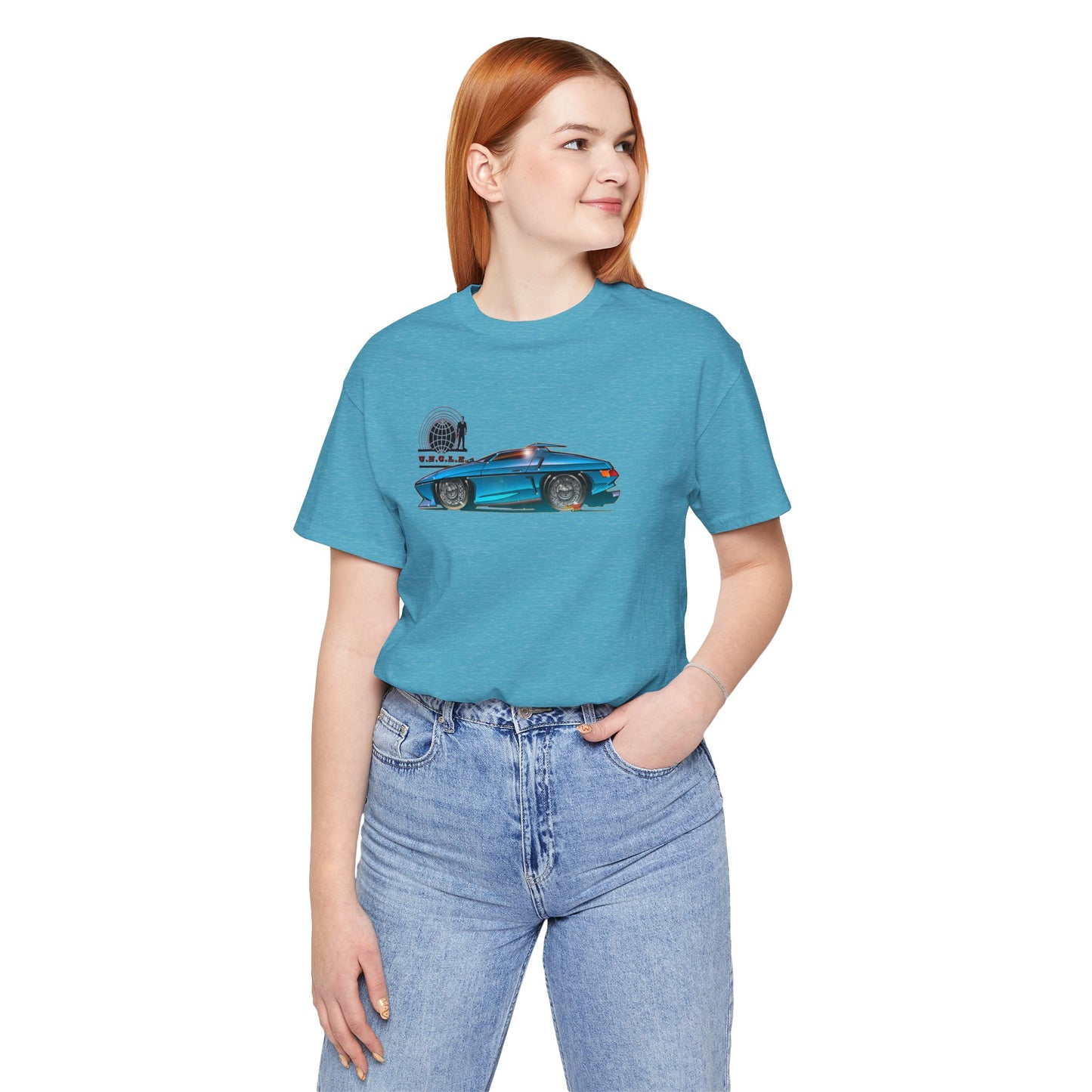 THE MAN FROM UNCLE Piranha TV Car Fireball Jersey Short Sleeve Tee Shirt - Multiple Colors