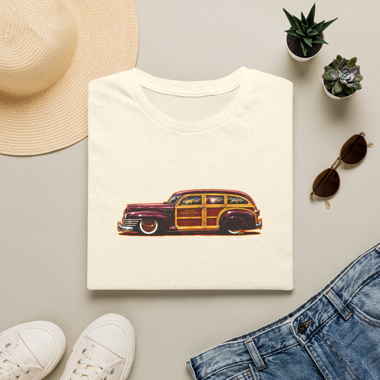 CHRYSLER TOWN & COUNTRY 1942 Collectible Fireball Art Tee Shirt