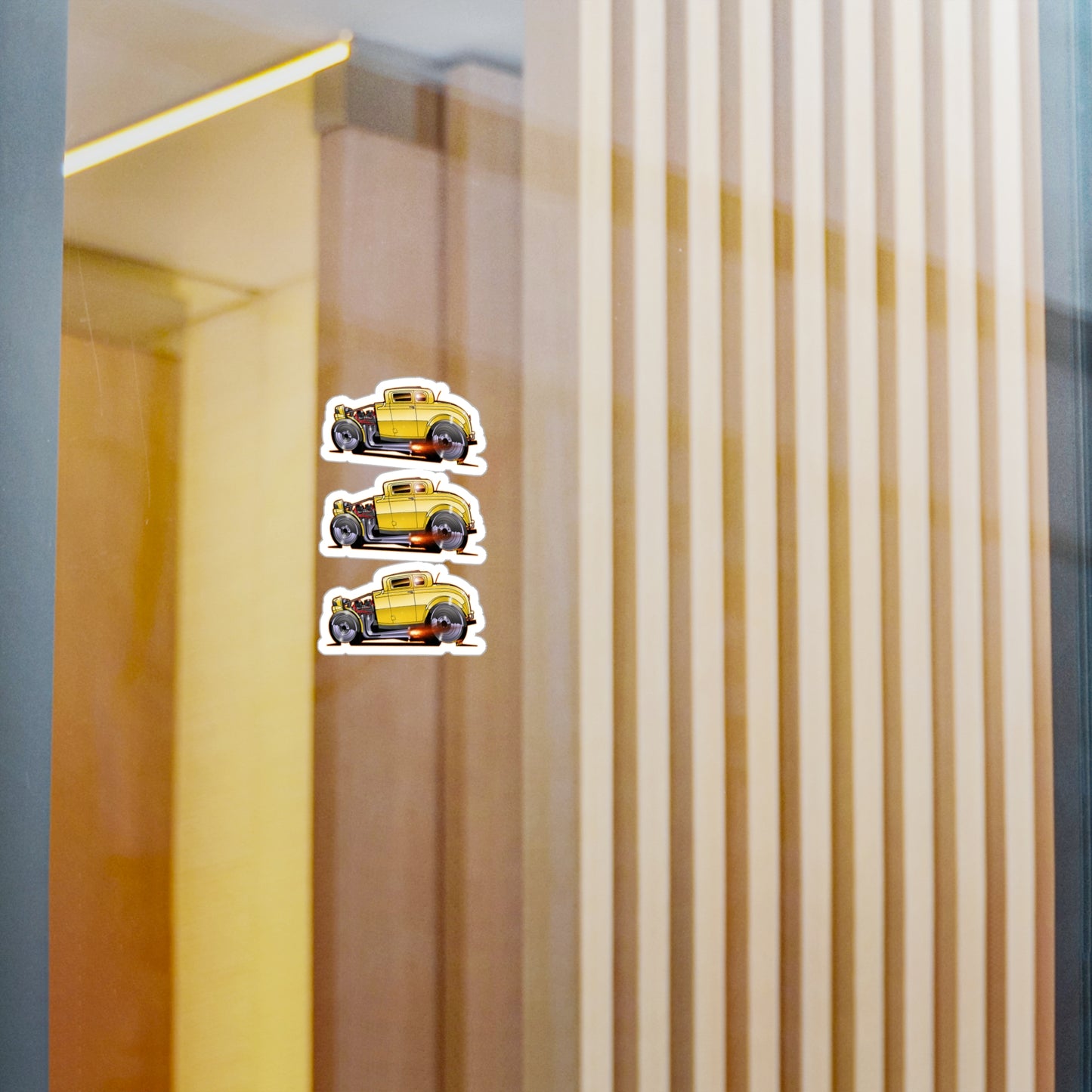 AMERICAN GRAFFITI '32 HOT ROD Movie Car Fireball Art Decal Sticker - 4 Sizes