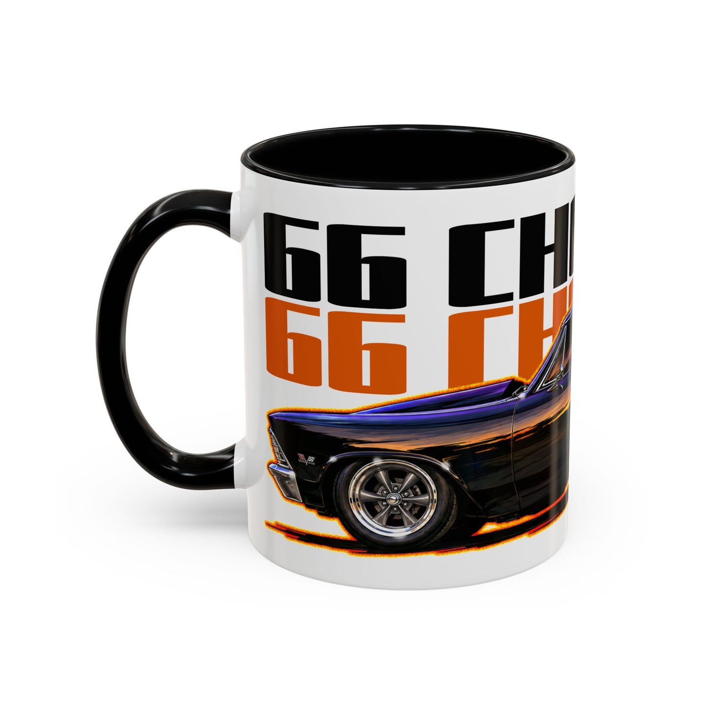 CHEVROLET CHEVY CHEVELLE 1966 Collectible Fireball Art Coffee Mug - 2 Sizes