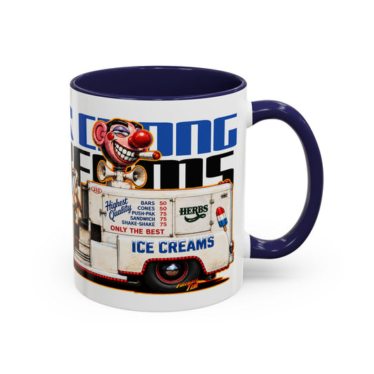 CHEECH & CHONG Nice Dreams Ice Cream Truck Collectible Fireball Art Coffee Mug - 2 Sizes