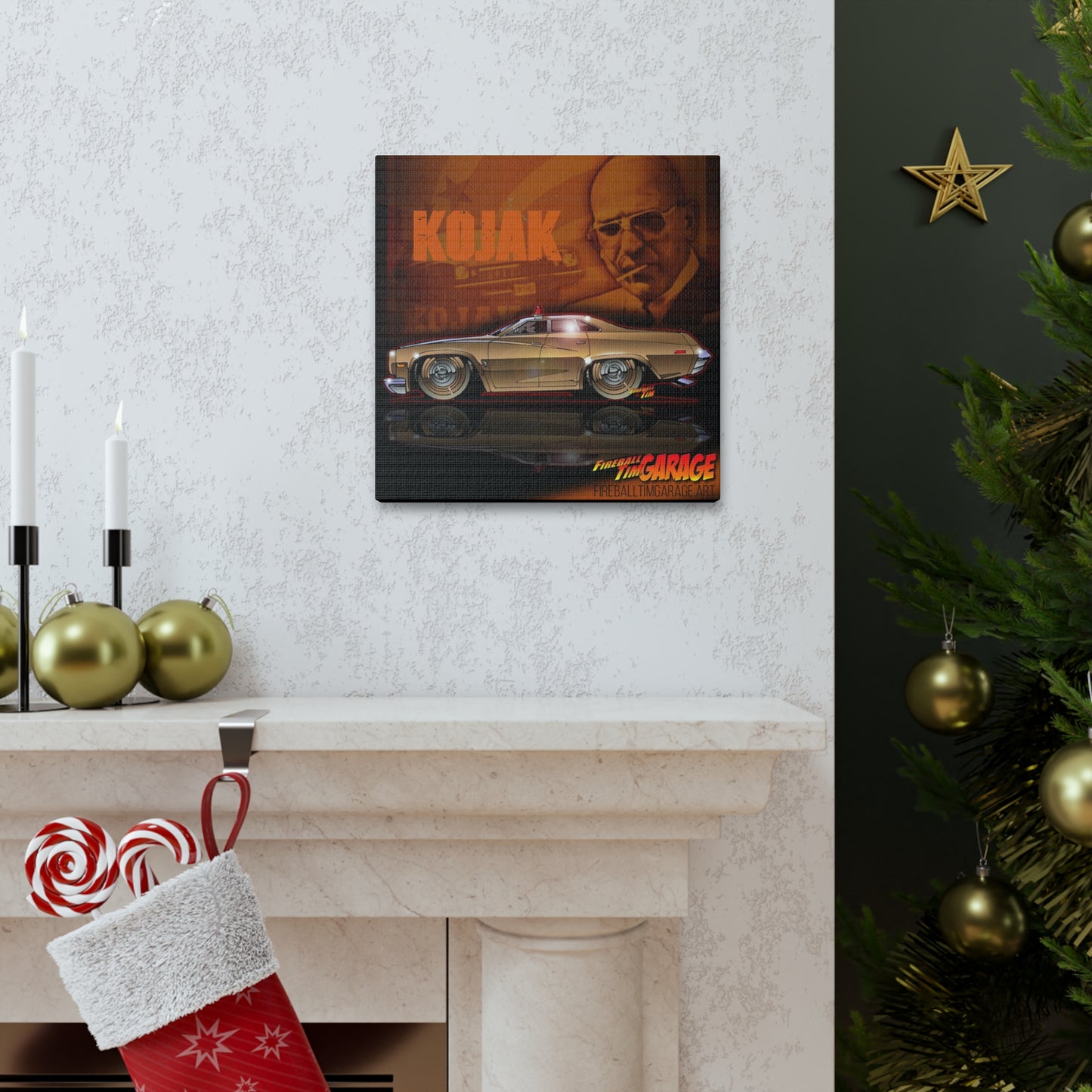 KOJAK TV Show Buick Century Concept Art Canvas Print 12x12