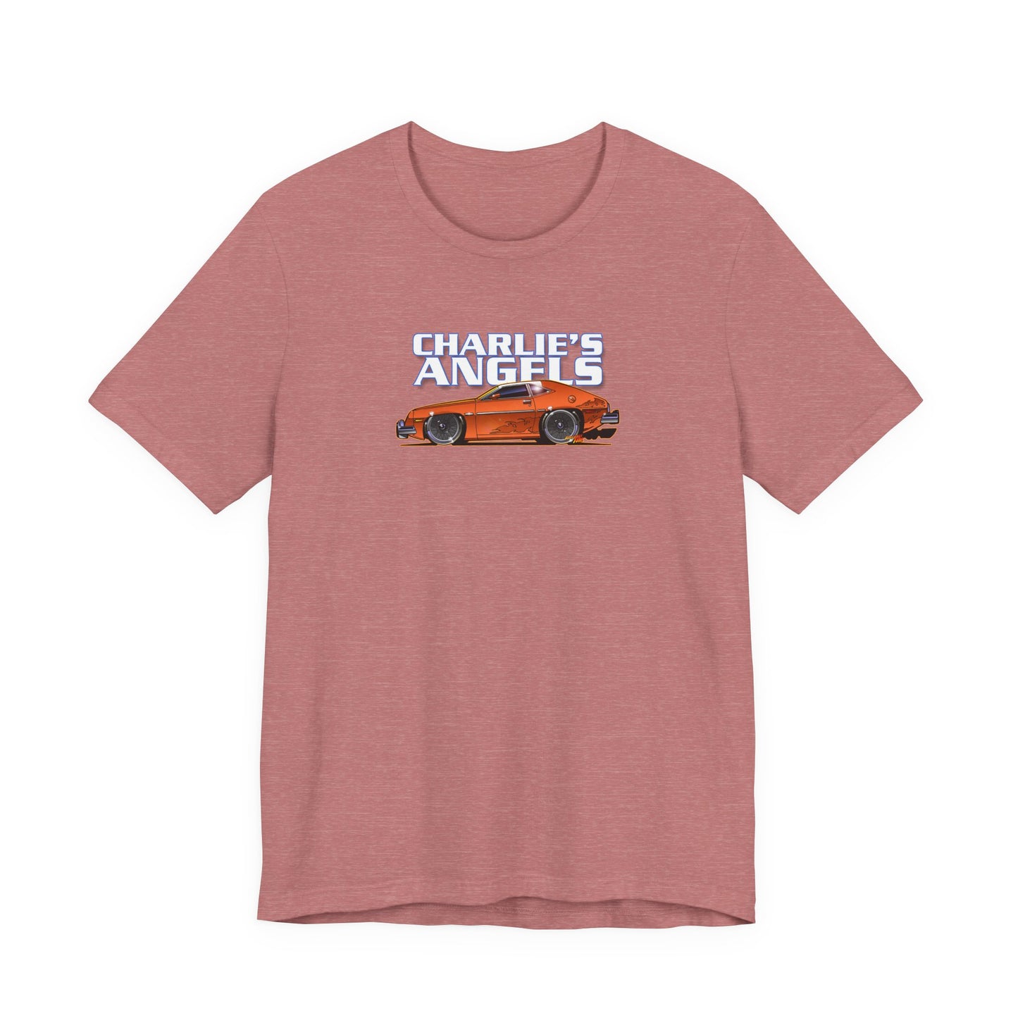 CHARLIES ANGELS 1977 Ford Pinto Concept Art Short Sleeve Tee 12 Colors