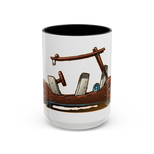 THE FLINTSTONES Cartoon Fred Flintstone Bedrock Roadster Concept Art Coffee Mug 11 and 15oz