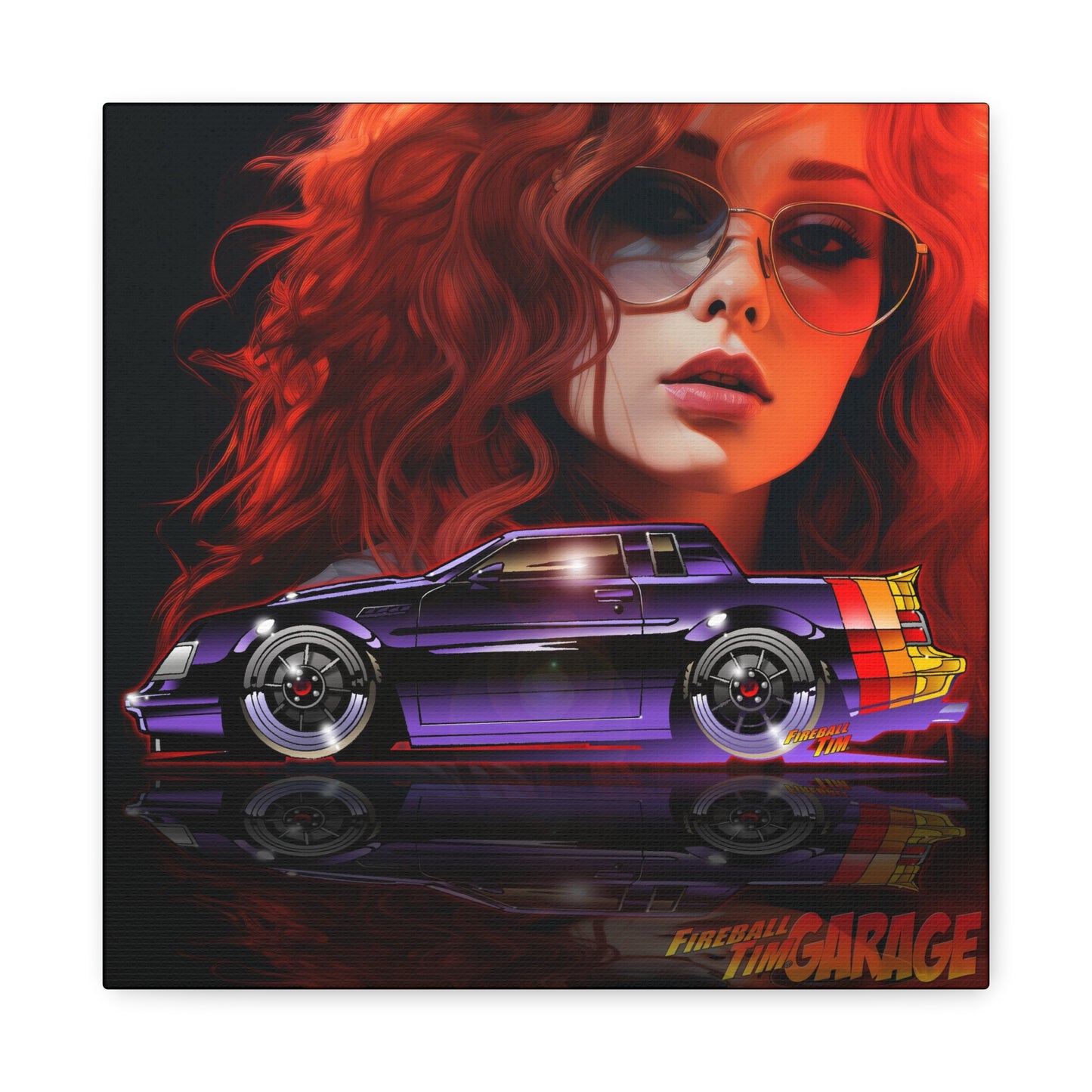 BUICK GRAND NATIONAL GNX 1987 Canvas Wall Art Print - 12x12