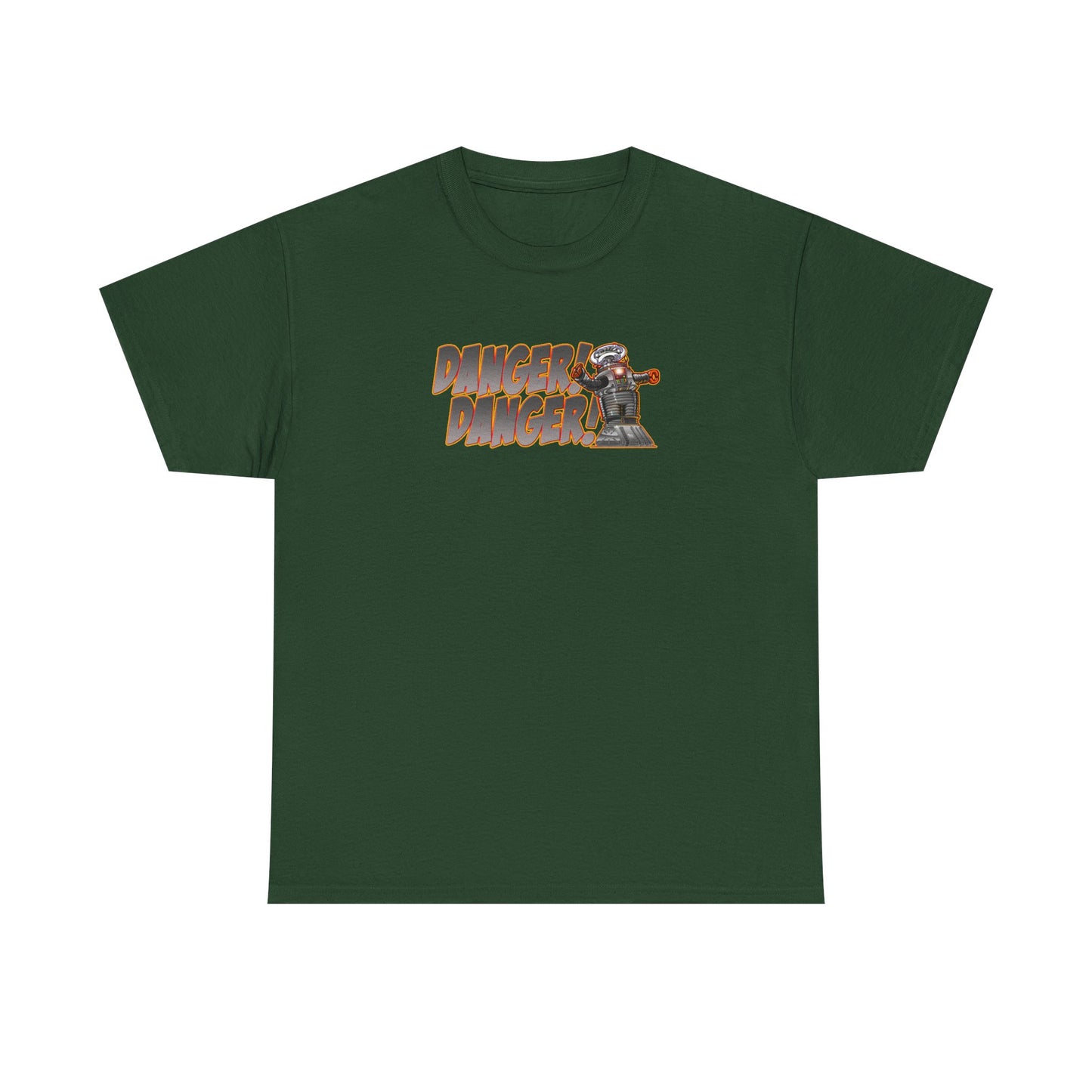 LOST IN SPACE ROBOT DANGER Heavy Cotton Tee Shirt - Mutiple Colors