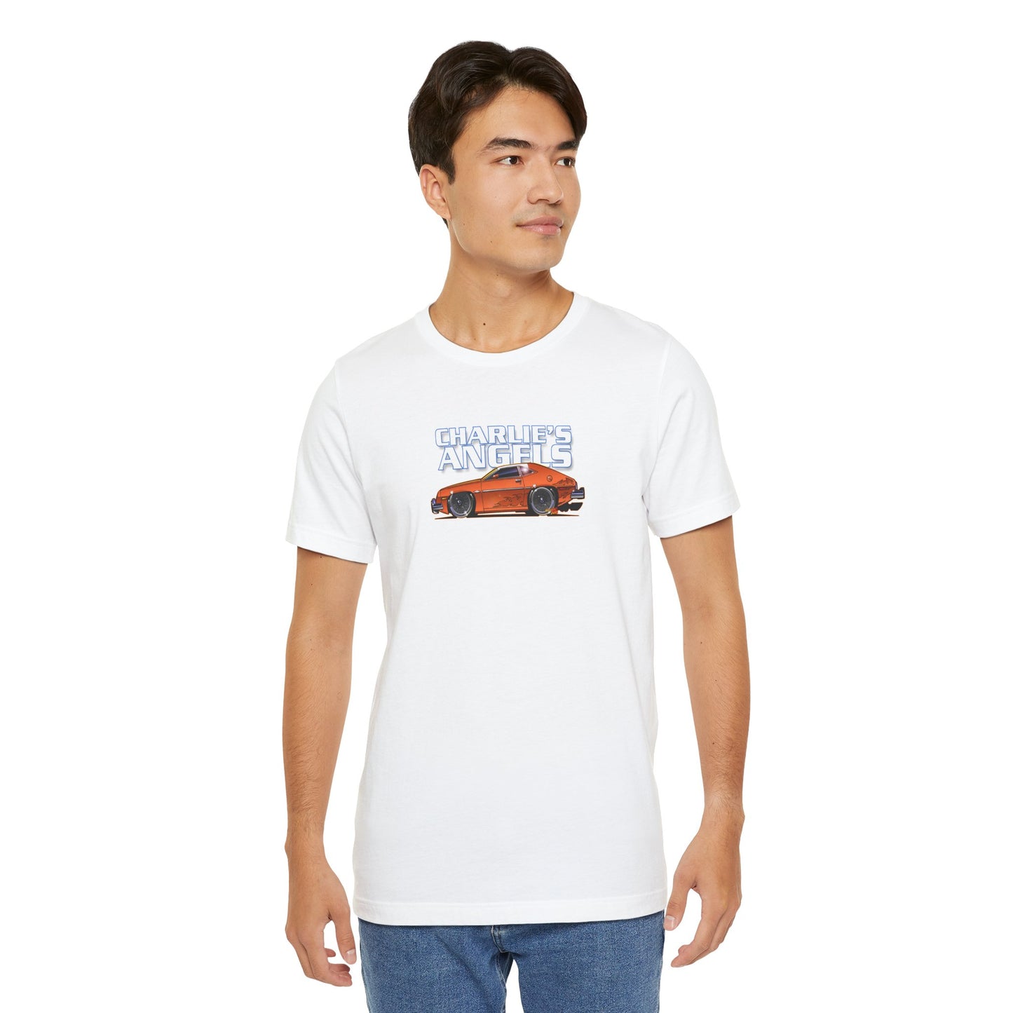 CHARLIES ANGELS 1977 Ford Pinto Concept Art Short Sleeve Tee 12 Colors