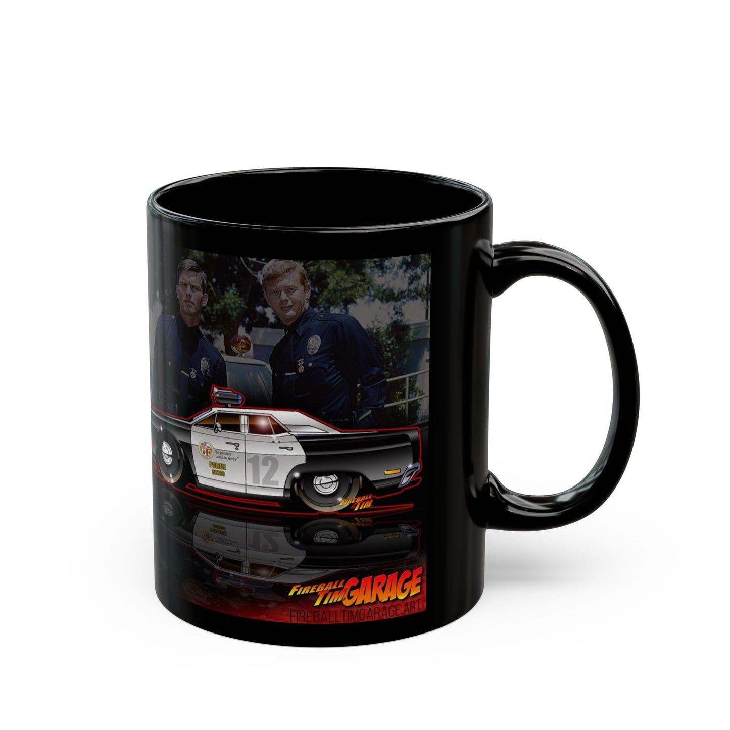 ADAM 12 1967 PLYMOUTH BELVEDERE Concept Art Coffee Mug 11oz