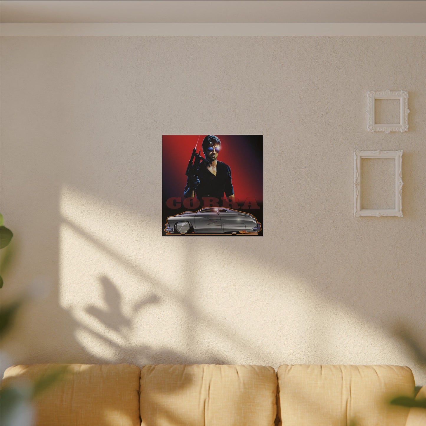 COBRA MERCURY Sylvester Stallone Movie Car Fireball Art Canvas Print