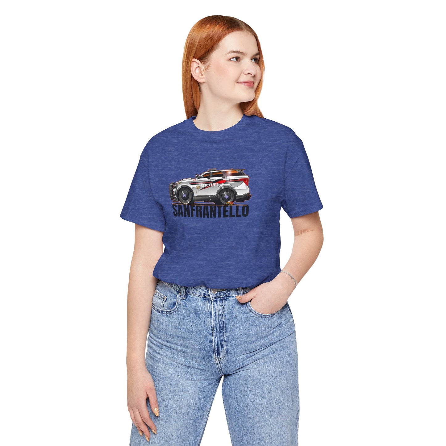 FORD EXPLORER POLICE CRUISER Sanfrantello 09 Tribute Concept Art Short Sleeve Tee 12 Colors