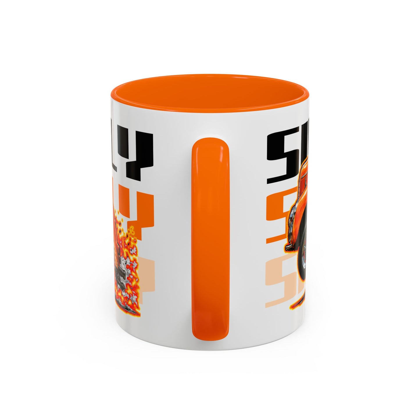 SILLY WILLER HOT ROD GASSER Collectible Fireball Art Coffee Mug - 2 Sizes