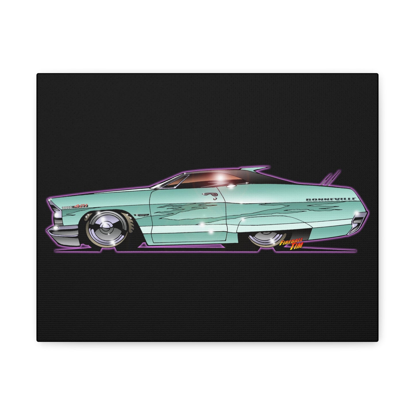 PONTIAC BONNEVILLE 1965 Canvas Gallery Art Print 11x14